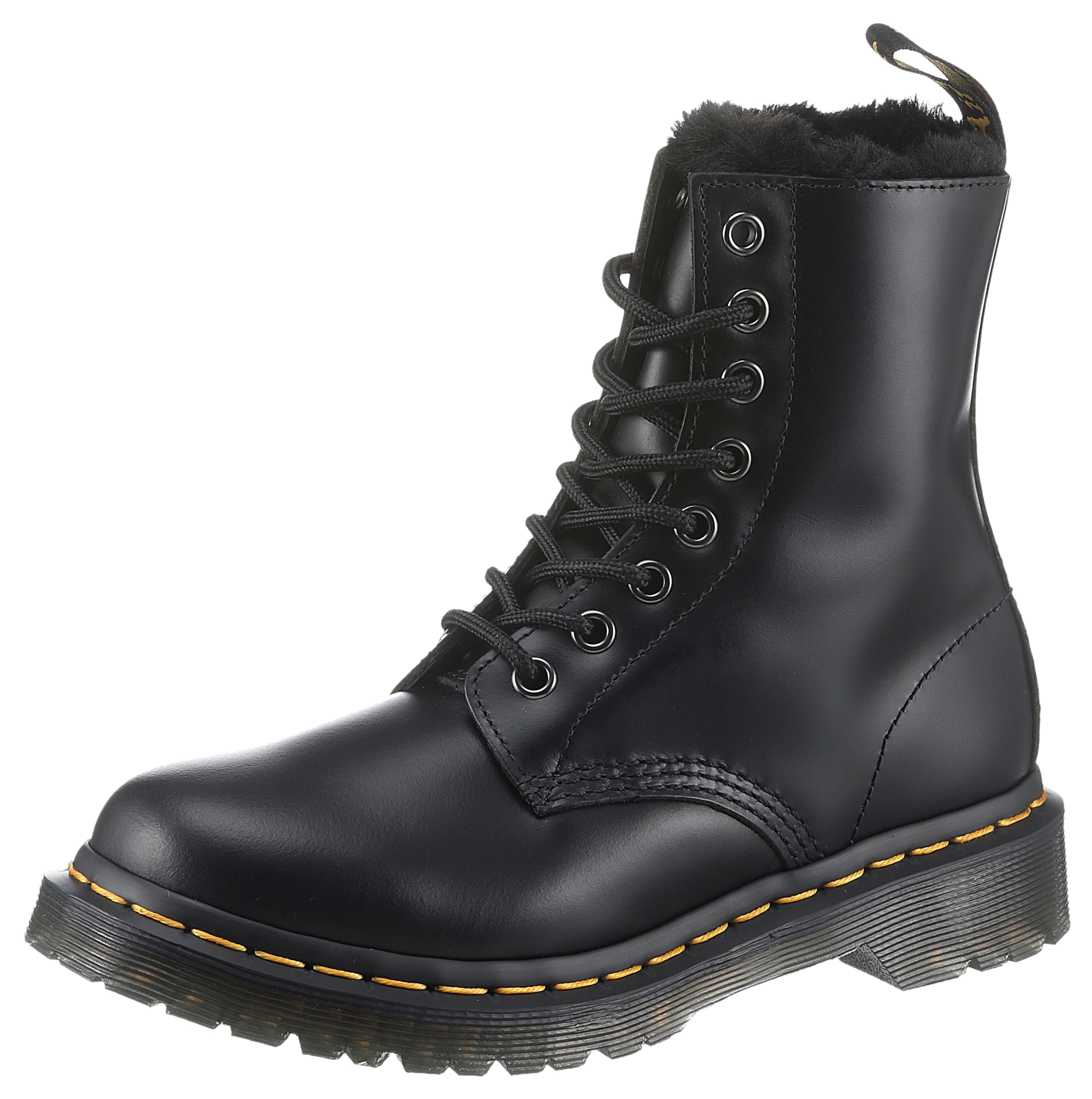 DR. MARTENS Schnürboots "1460 Serena", Chunky Boots, Plateau Schuh, Boots mit Warmfutterausstattung