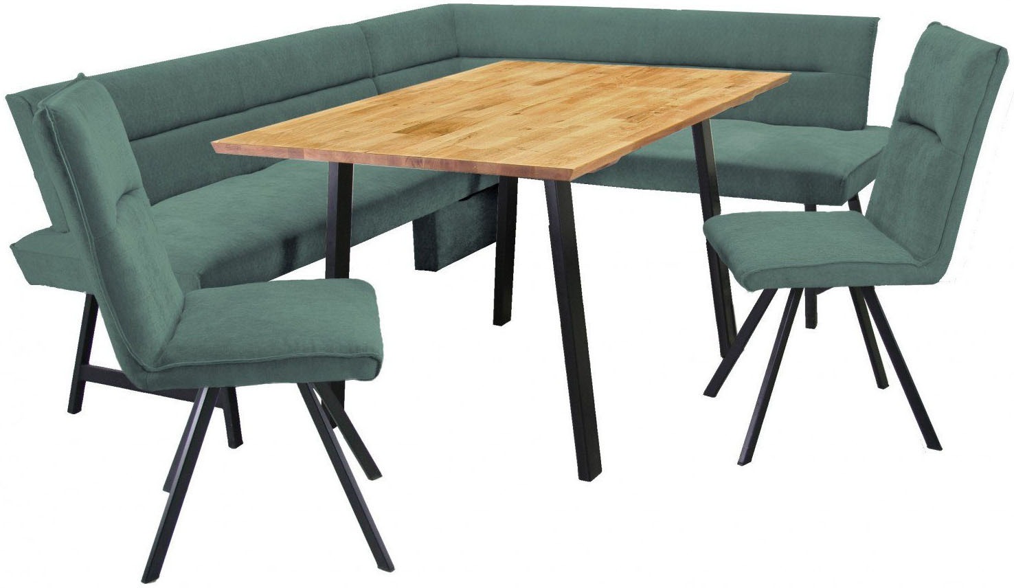 OTTO home Eckbankgruppe "Sava" Set, 4 Stk. tlg. Eckbank mit Wellenfederung günstig online kaufen