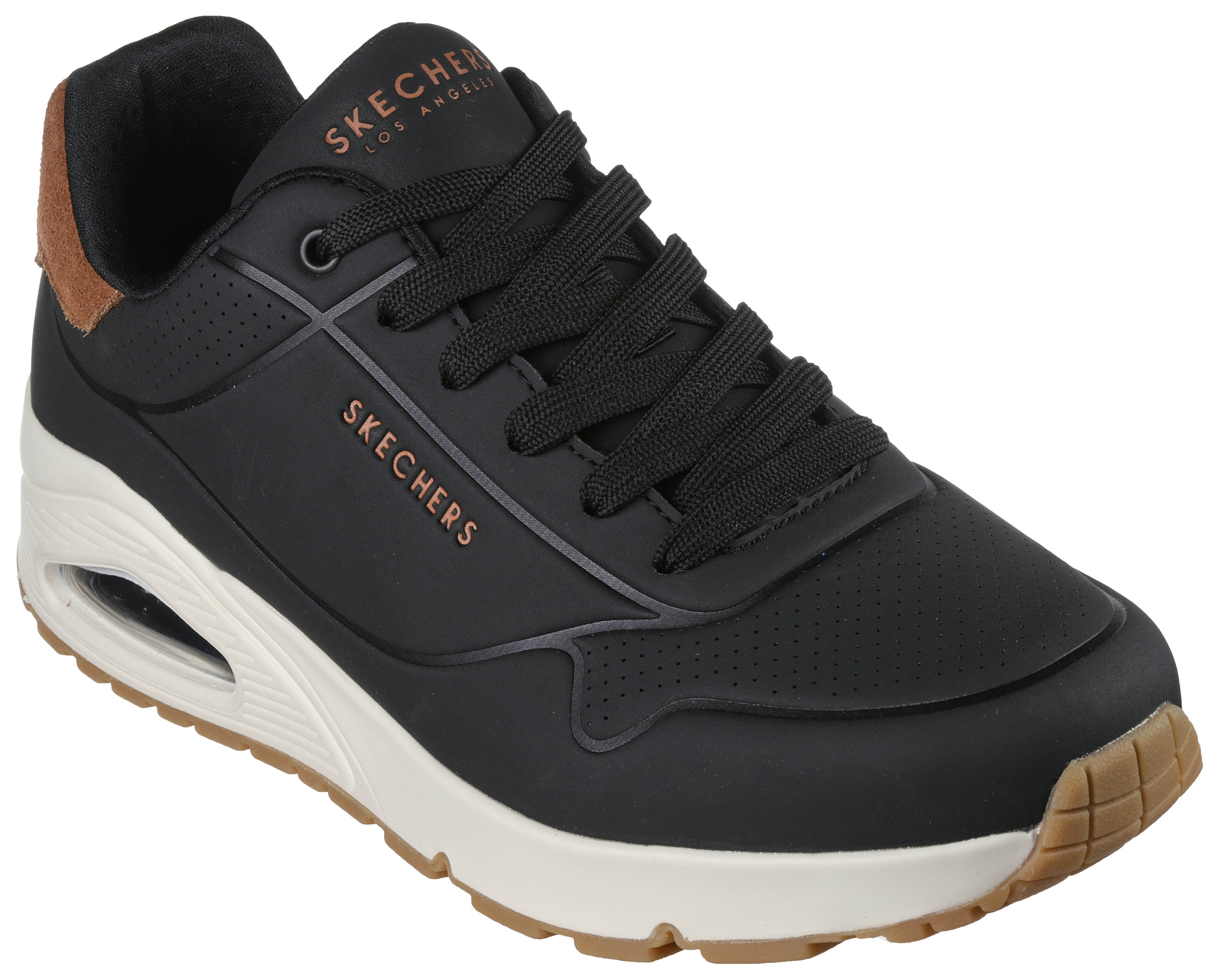 Skechers "UNO-SUITED ON AIR" Freizeitschuh, Halbschuh, Schnürschuh mit modischer Keilsohle