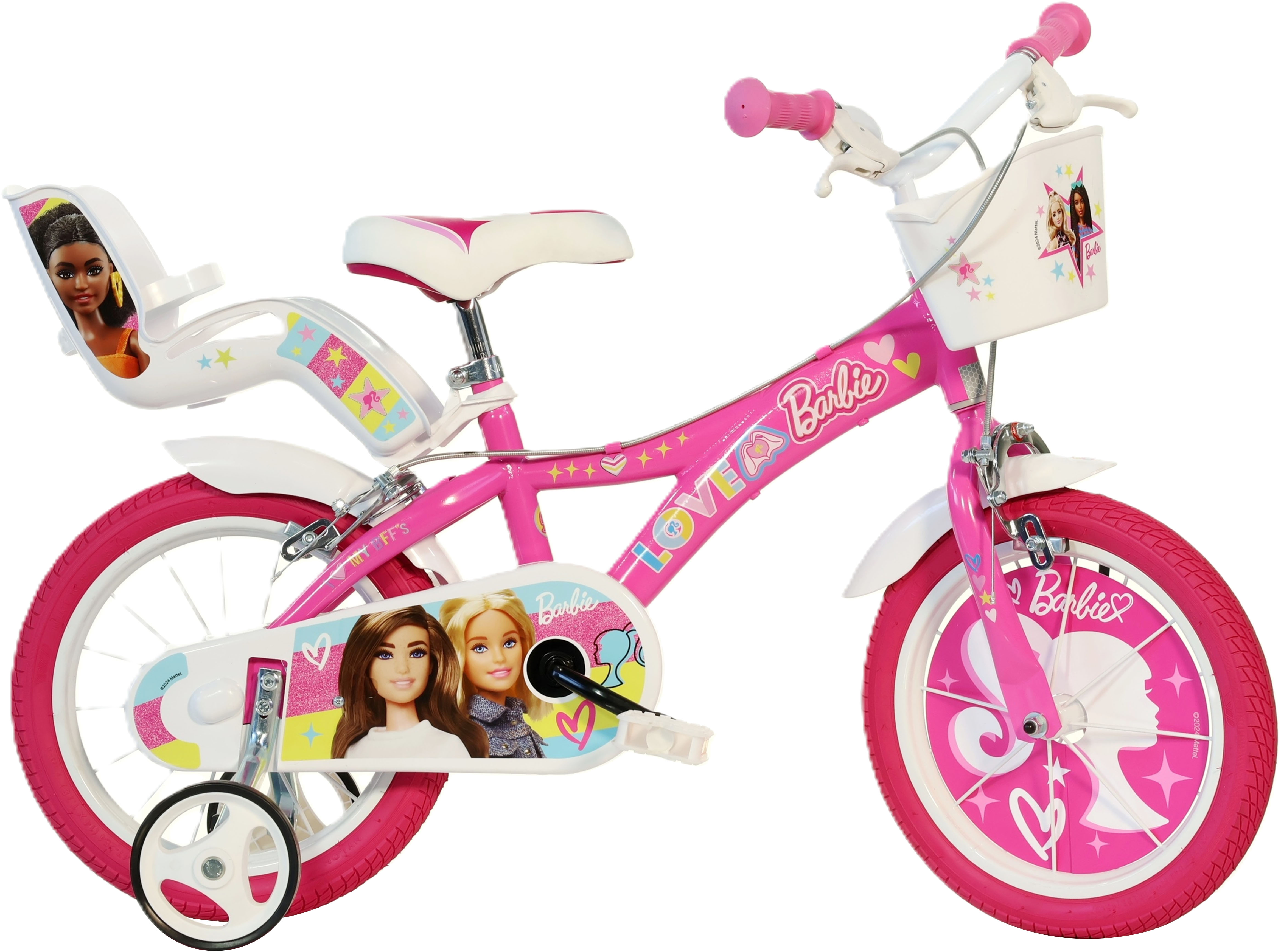 Dino Bikes "Barbie 16" Kinderfahrrad 4-7 Jahre" 1 Gang ohne Schaltung