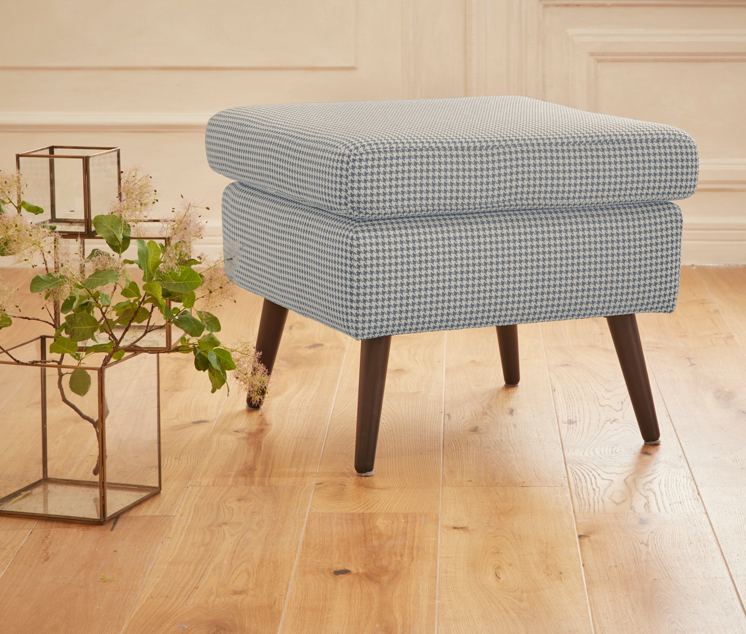 Guido Maria Kretschmer Home&Living Hocker »Salla«, Bezug auch in Luxus-Microfaser in Teddyfelloptik