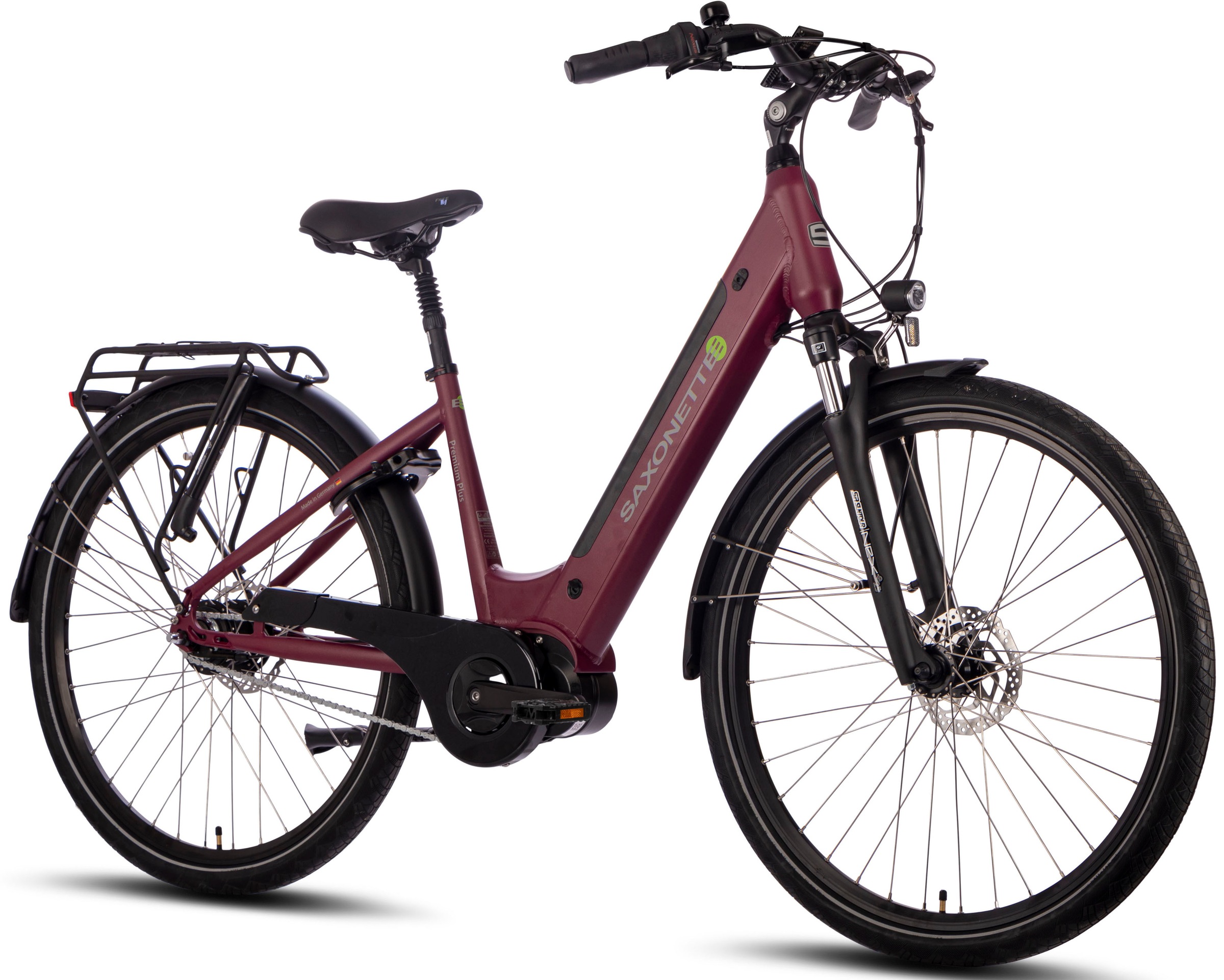 SAXONETTE E-Bike »Premium Plus 3.0«, 8 Gang, Mittelmotor 250 W, Pedelec, Elektrofahrrad für Damen u. Herren, Cityrad