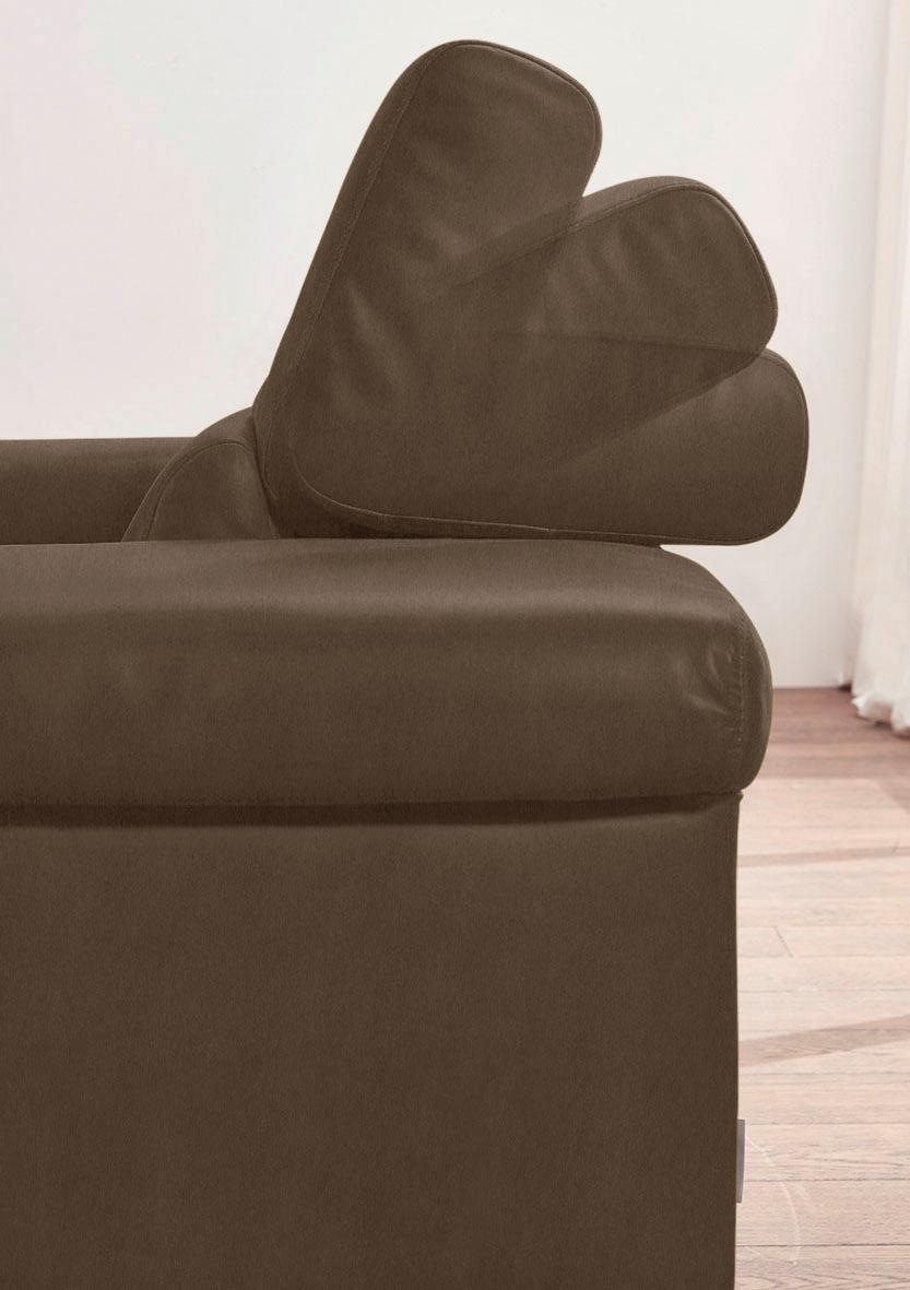 W.SCHILLIG 2,5-Sitzer »finn«, German Design Award 2016, Fußgestell Nussbaum natur, Breite 230 cm