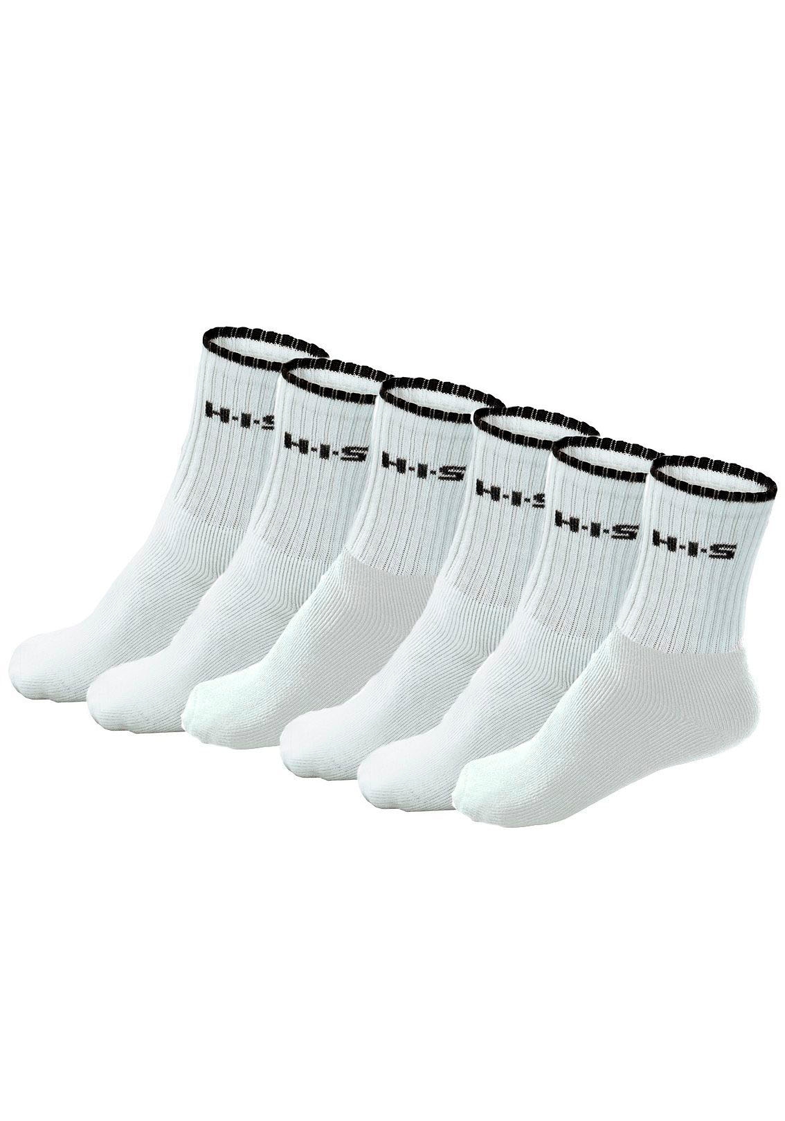 H.I.S Sportsocken, (Packung, 6 Paar), mit Frottee & verstärkten Belastungszonen