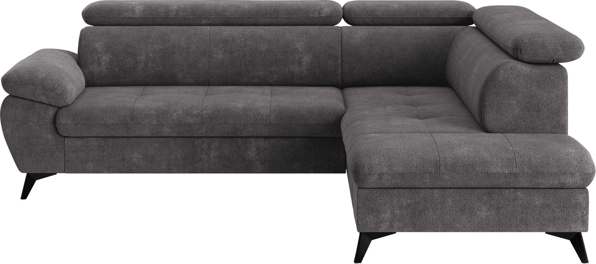 COTTA Ecksofa "Hudson L-Form, B: 256 cm" mit Kopfteilverstellung, optional günstig online kaufen
