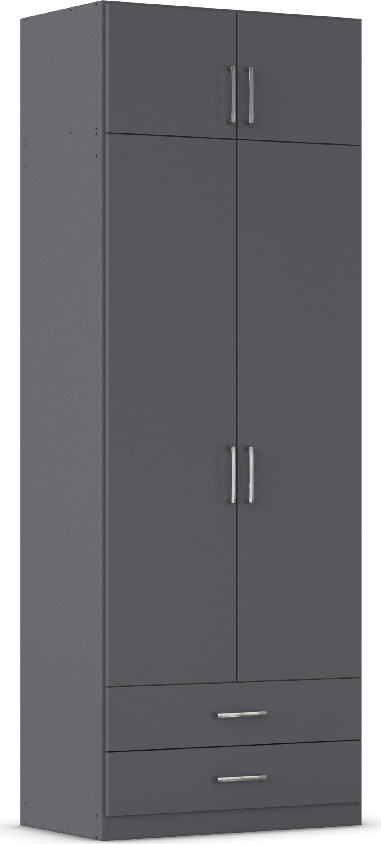 rauch 1100000002199 "Schrank Garderobe Wäscheschrank GAMMA in 4 Breiten 91-226 cm" 3 verschiedene Ausstattungen BASIC/CLASSIC/PREMIUM (inkl. SOFT-CLOSE), mit Schubladen und Schrankaufsatz, schlichtes Design MADE IN GERMANY