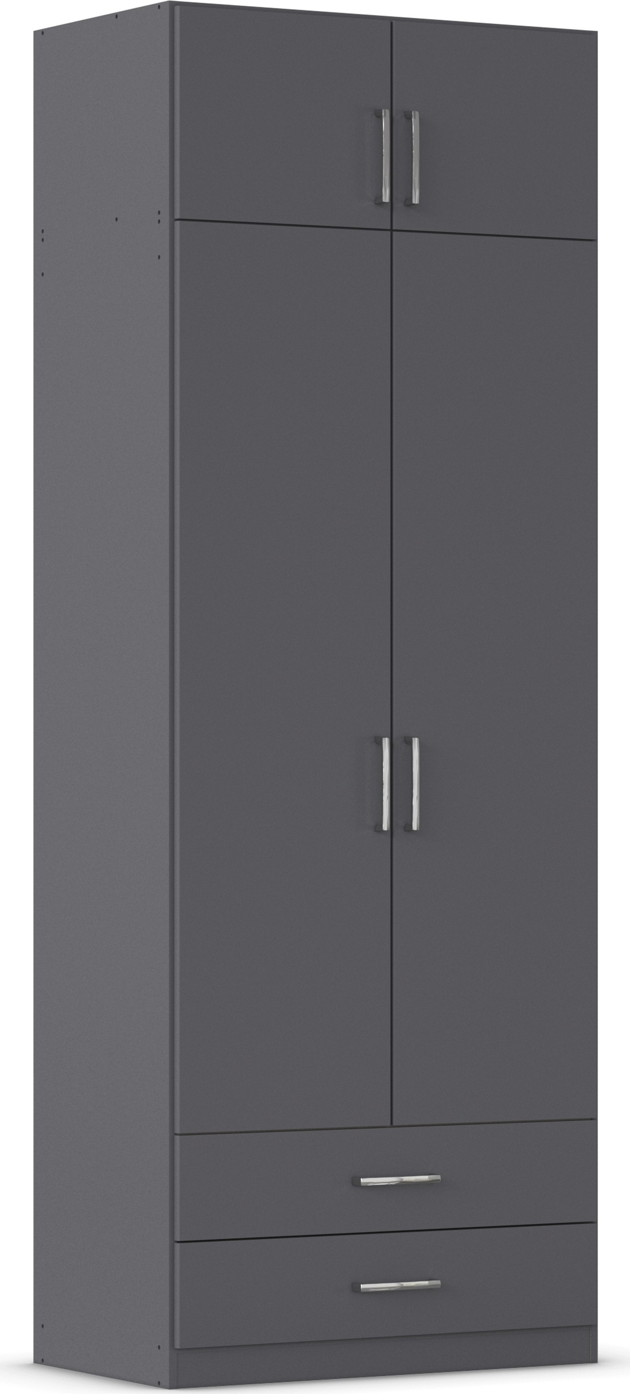 rauch "Schrank Garderobe Wäscheschrank GAMMA in 4 Breiten 91-226 cm" 3 verschiedene Ausstattungen BASIC/CLASSIC/PREMIUM (inkl. SOFT-CLOSE), mit Schubladen und Schrankaufsatz, schlichtes Design MADE IN GERMANY