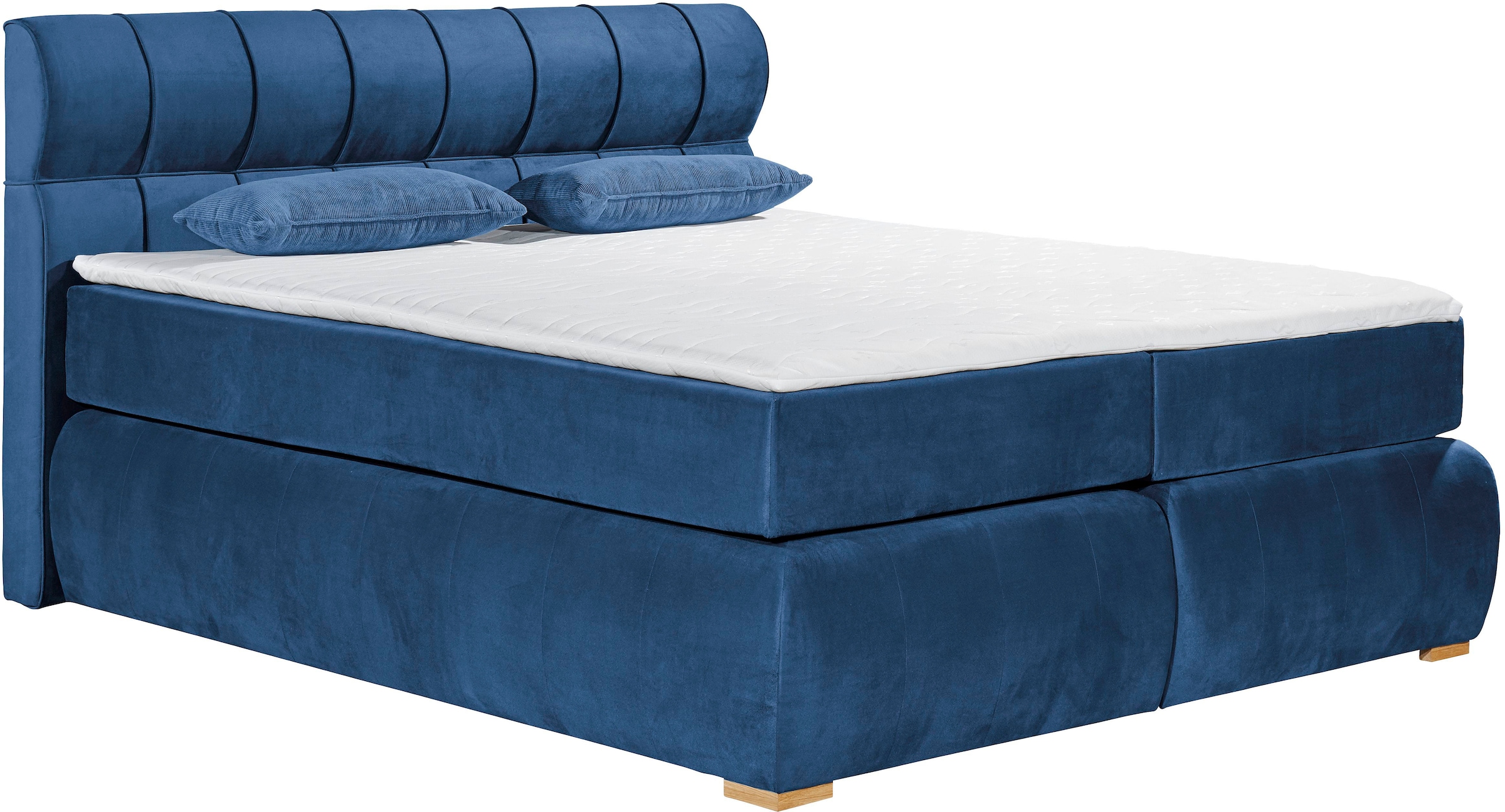 Places of Style Boxspringbett »Felicia«, in H4, inkl. Topper und Bettkasten