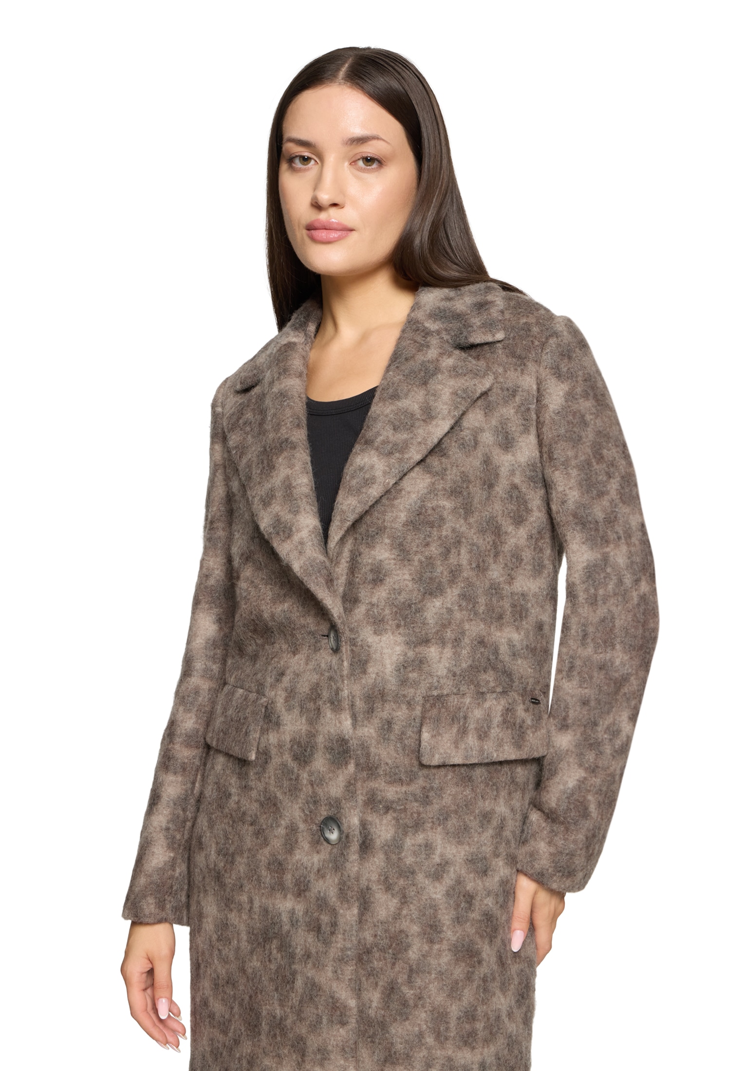 Betty&Co Wintermantel »Damen Wintermantel mit Reverskragen«
