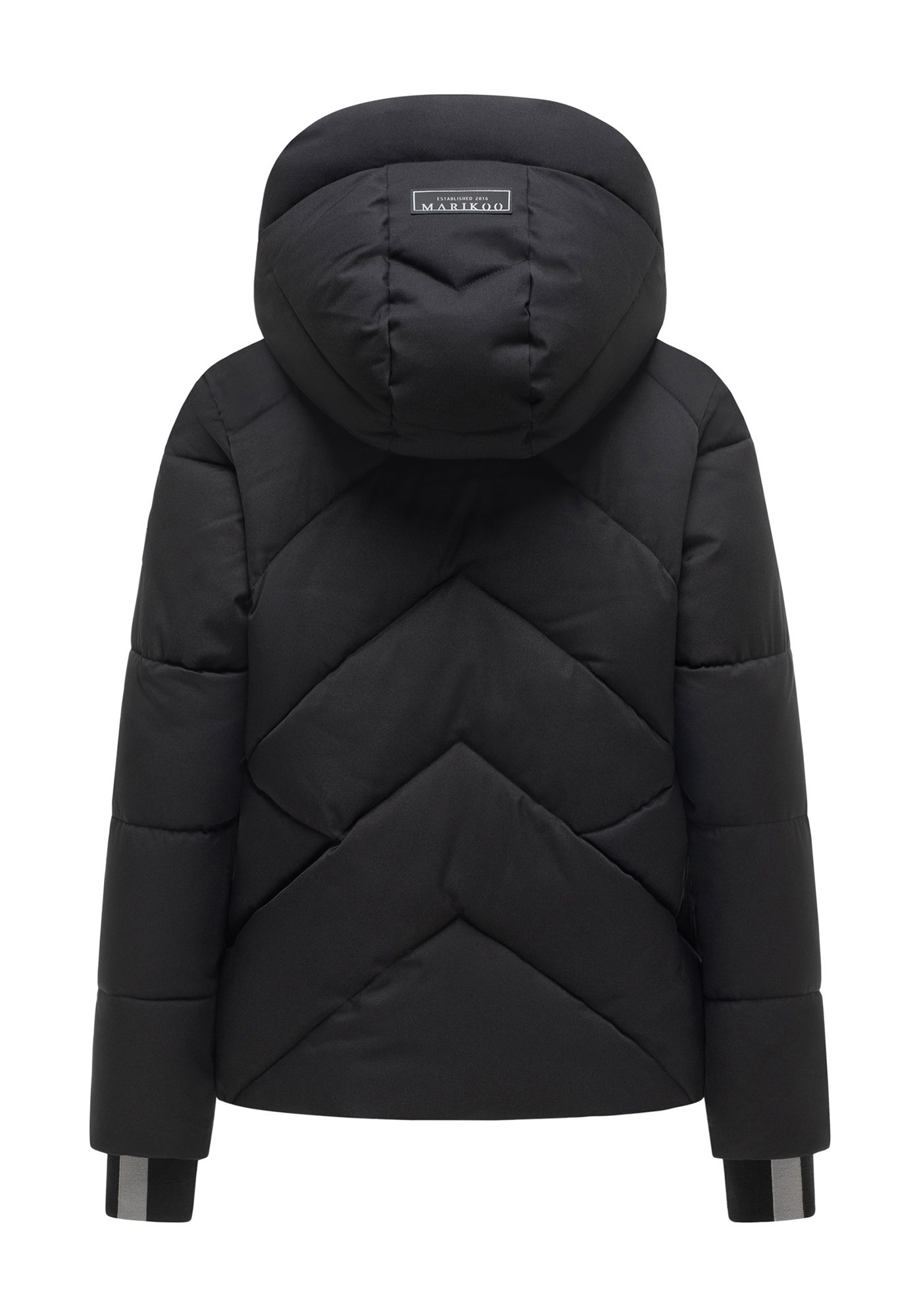 Marikoo Winterjacke »Shinamii« mit Kapuze Kurze Steppjacke mit Kapuze und diagonalem Steppmuster