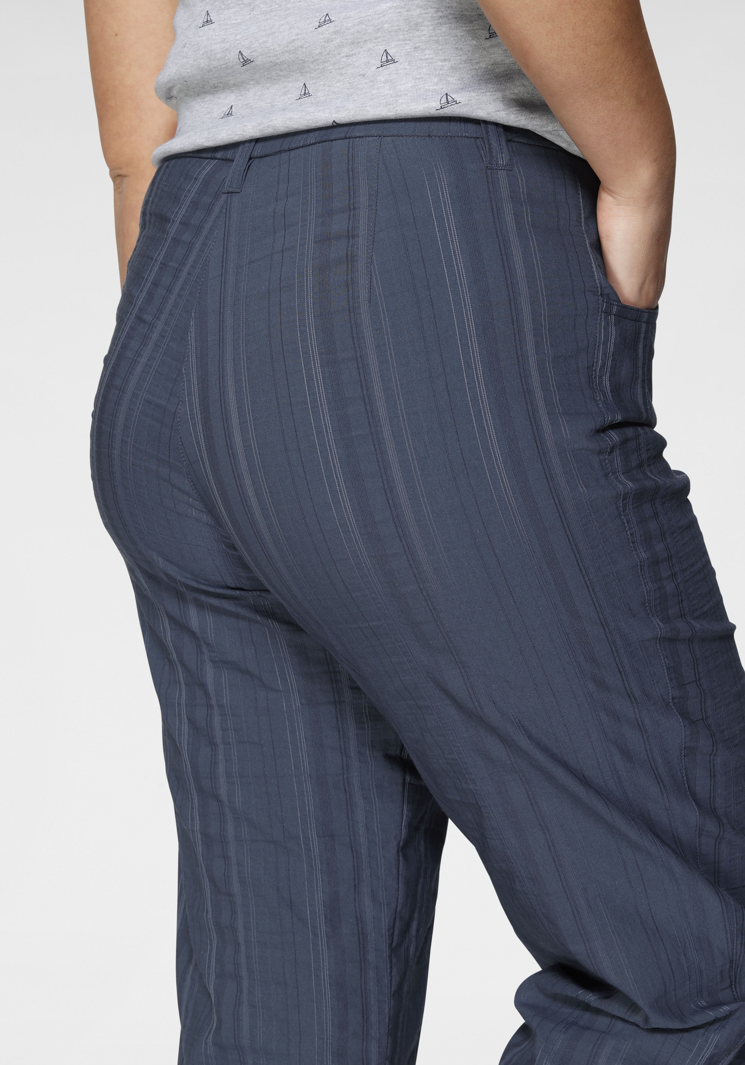 Thumbnail - KjBRAND Caprihose "Babsie: bequemer Oberschenkel" Sommerhose mit Strukturmuster