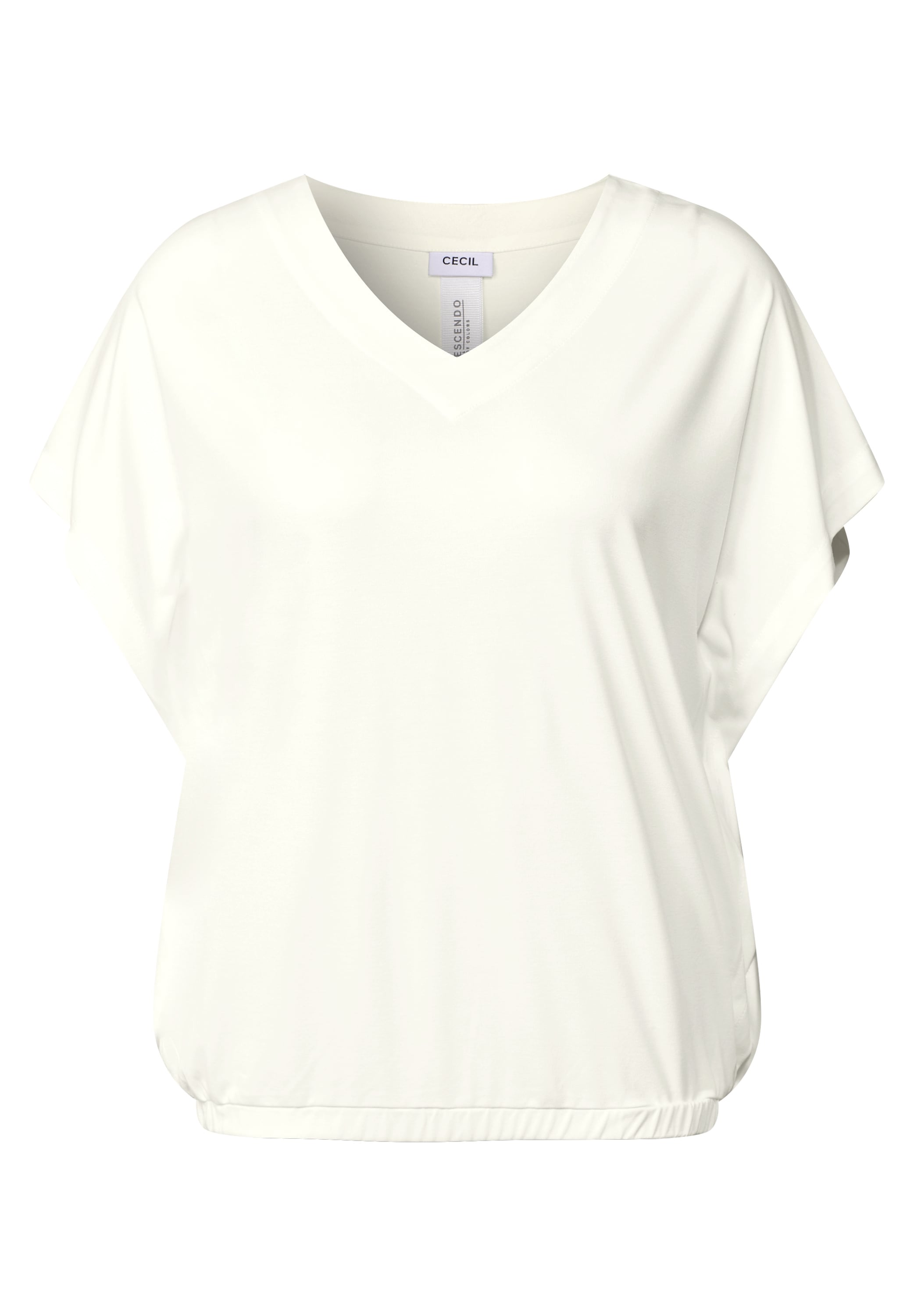 Cecil V-Shirt, mit Elastiksaum