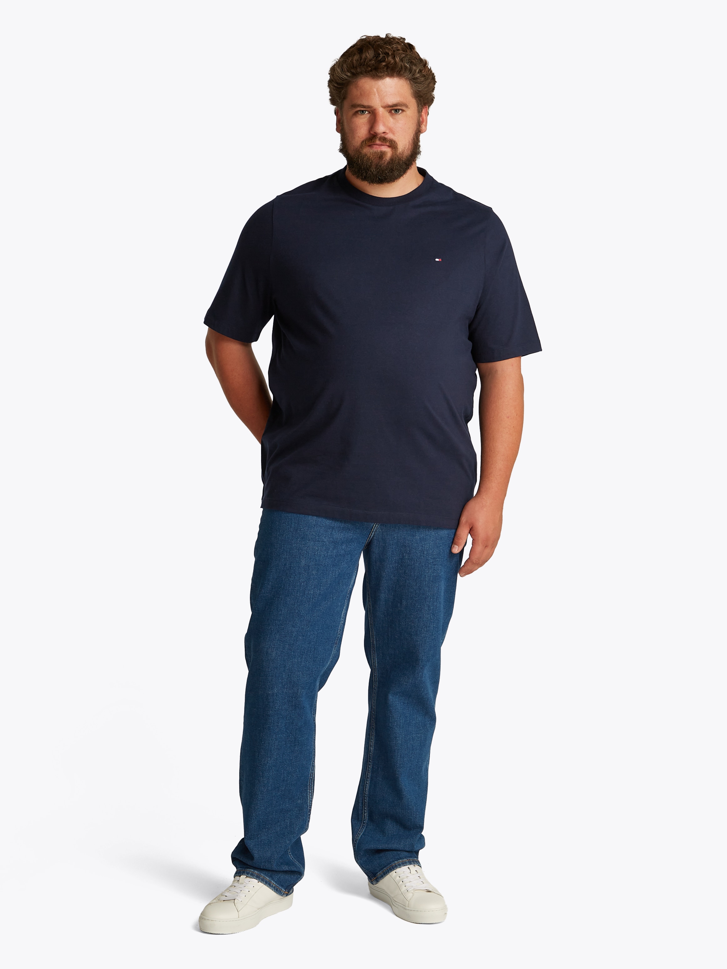 Tommy Hilfiger Big & Tall T-Shirt »BT-ESSENTIAL REG FIT SOLID TEE-B«, Große Größen