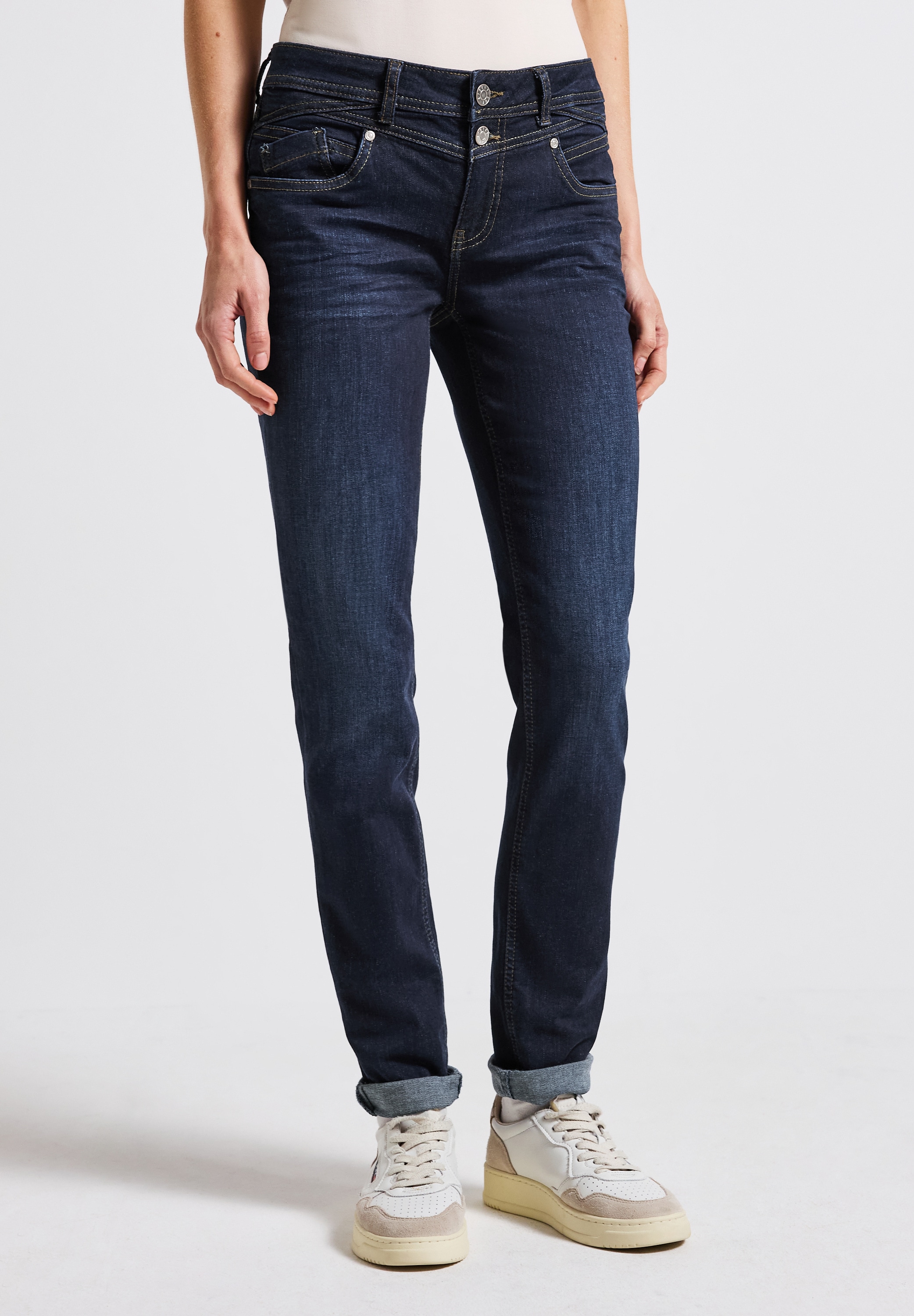 STREET ONE Comfort-fit-Jeans, Middle Waist