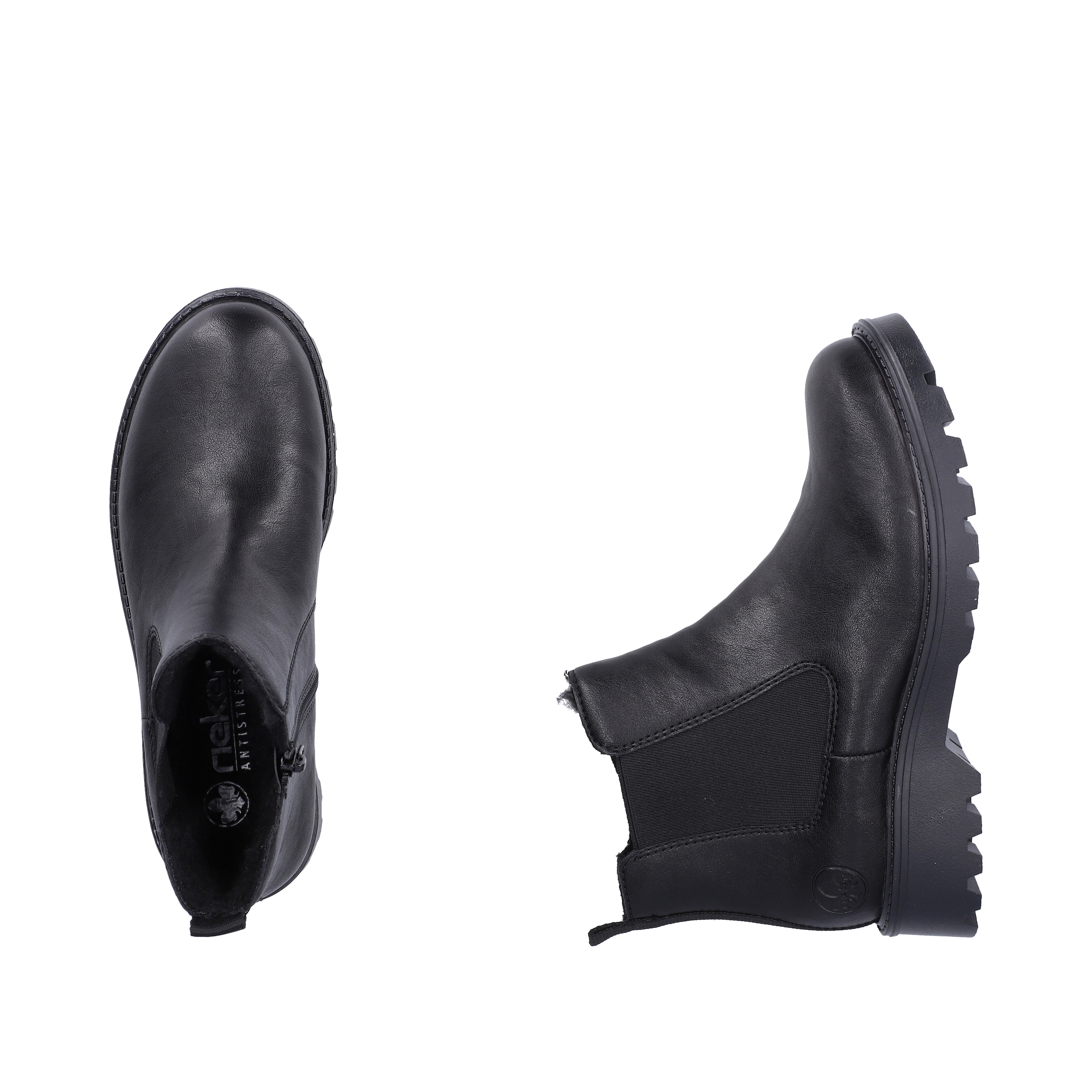 Rieker Chelseaboots  Schlupfboots, Stiefelette, Blockabsatz, mit kuscheligem Warmfutter