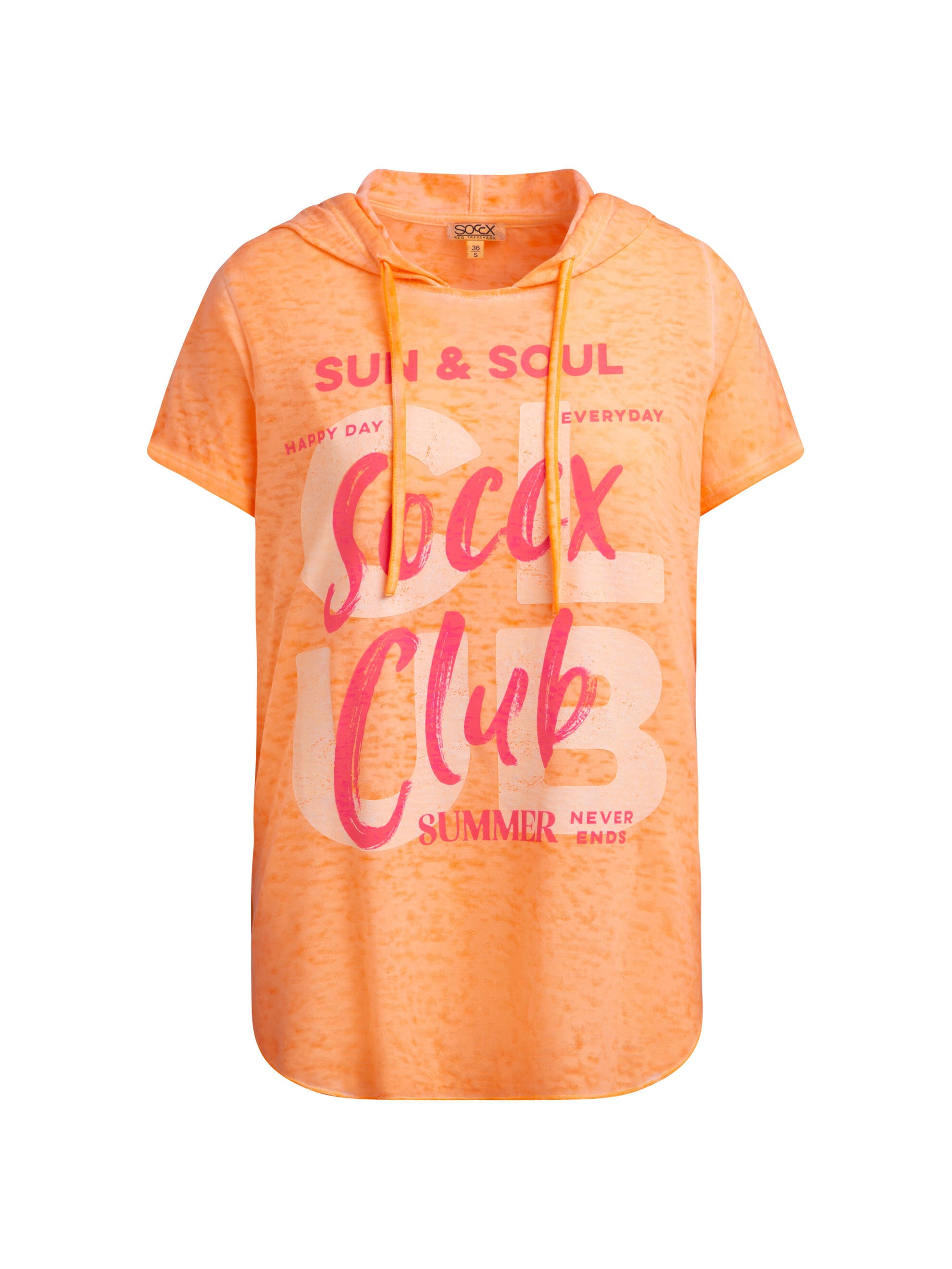 SOCCX Kapuzenshirt mit Seitenschlitze