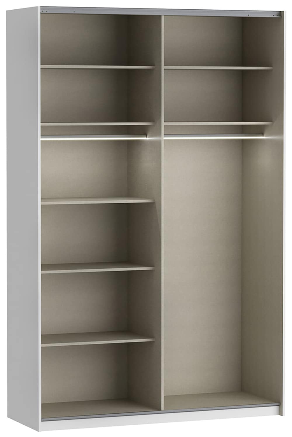 FORTE Schwebetürenschrank »Fittio. Made in Europe, 2 Schiebetüren, modernes Design«, Höhe 2,35 mtr, stehende Montage, Spiegel