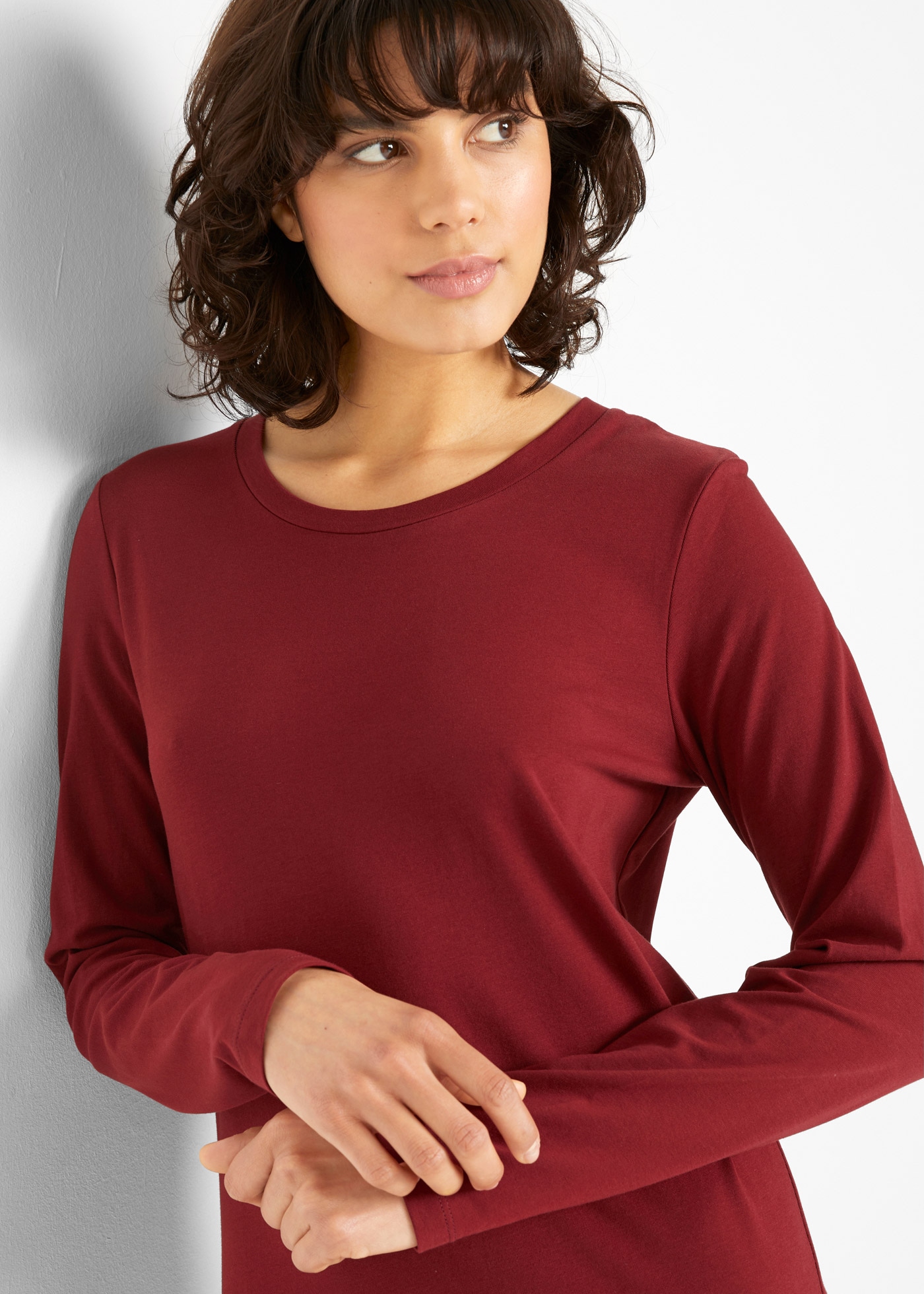 bonprix Jerseykleid »Figurbetontes Jerseykleid (2er Pack)« Packung, 2 Stk. tlg. für Alltag, schmale Passform, aus Baumwollmischung, kniefrei