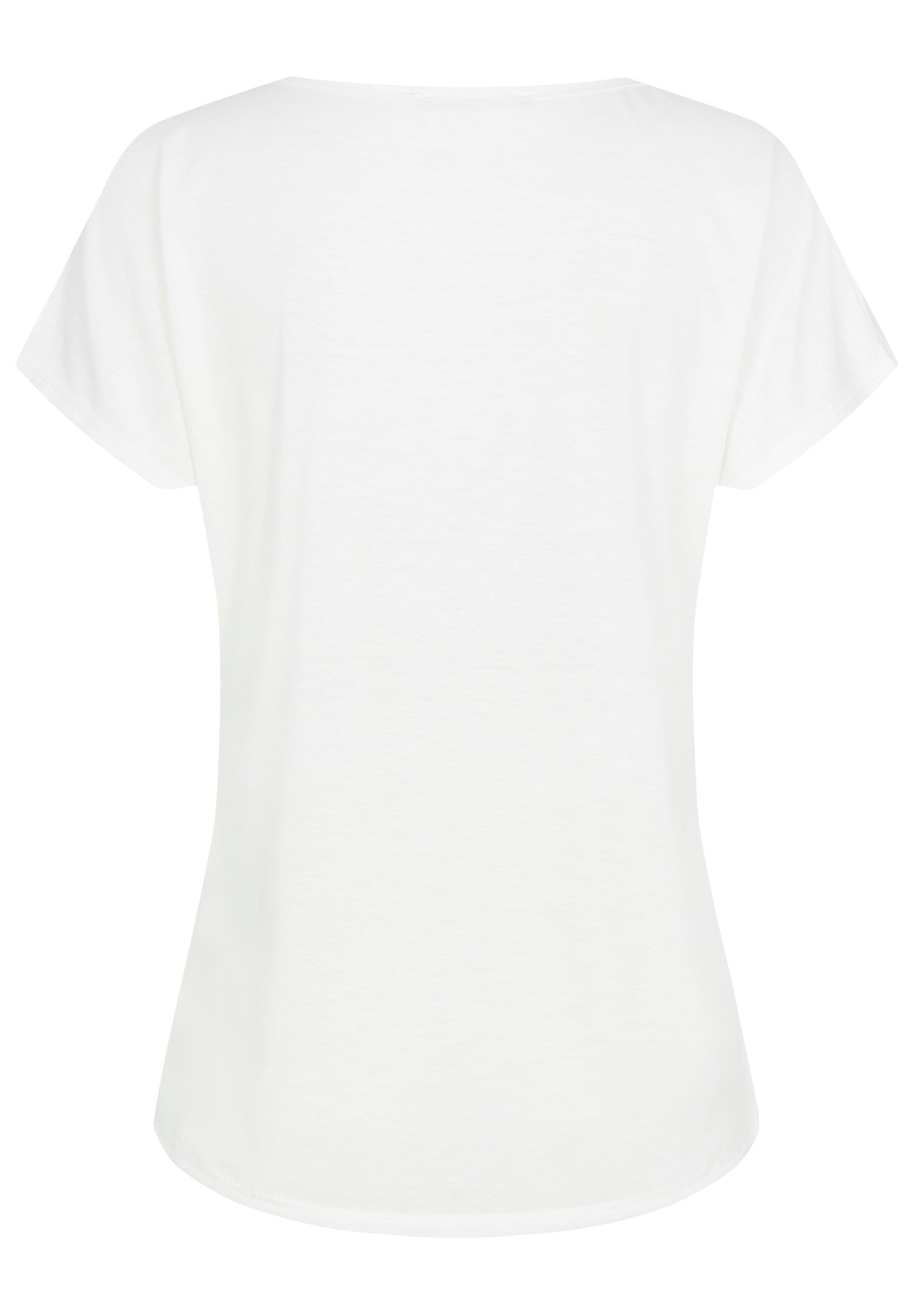 CLOUD 5IVE T-Shirt "CLOUD 5IVE Cloud5ive Damen Viskose T-Shirt mit Feder Pr günstig online kaufen