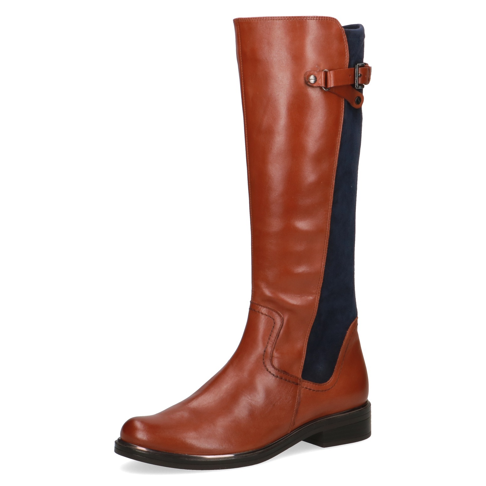 schmalschaft stiefel cognac