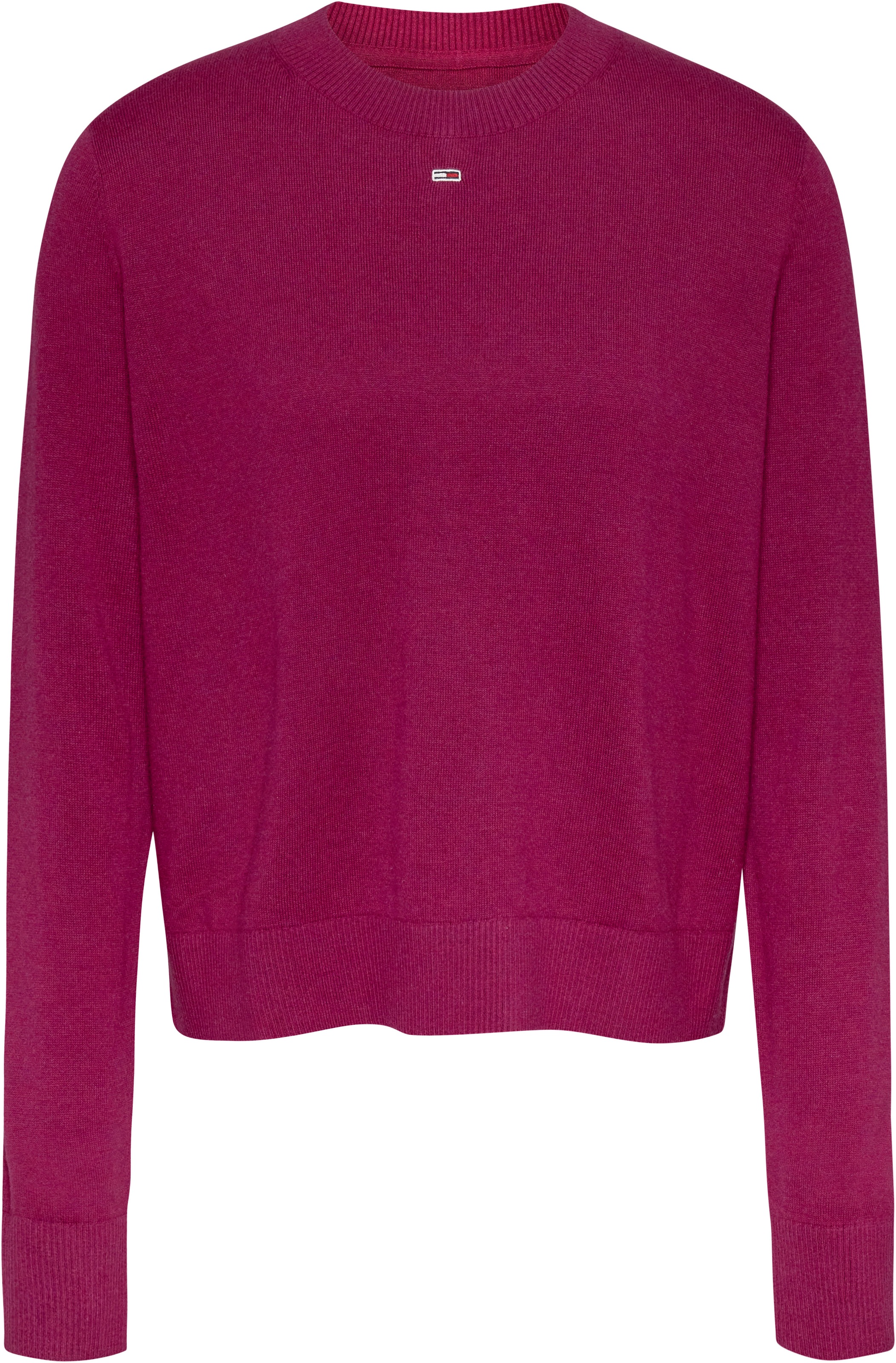 Tommy Jeans Strickpullover »TJW ESSENTIAL CREW NECK SWEATER«, mit Logostickerei