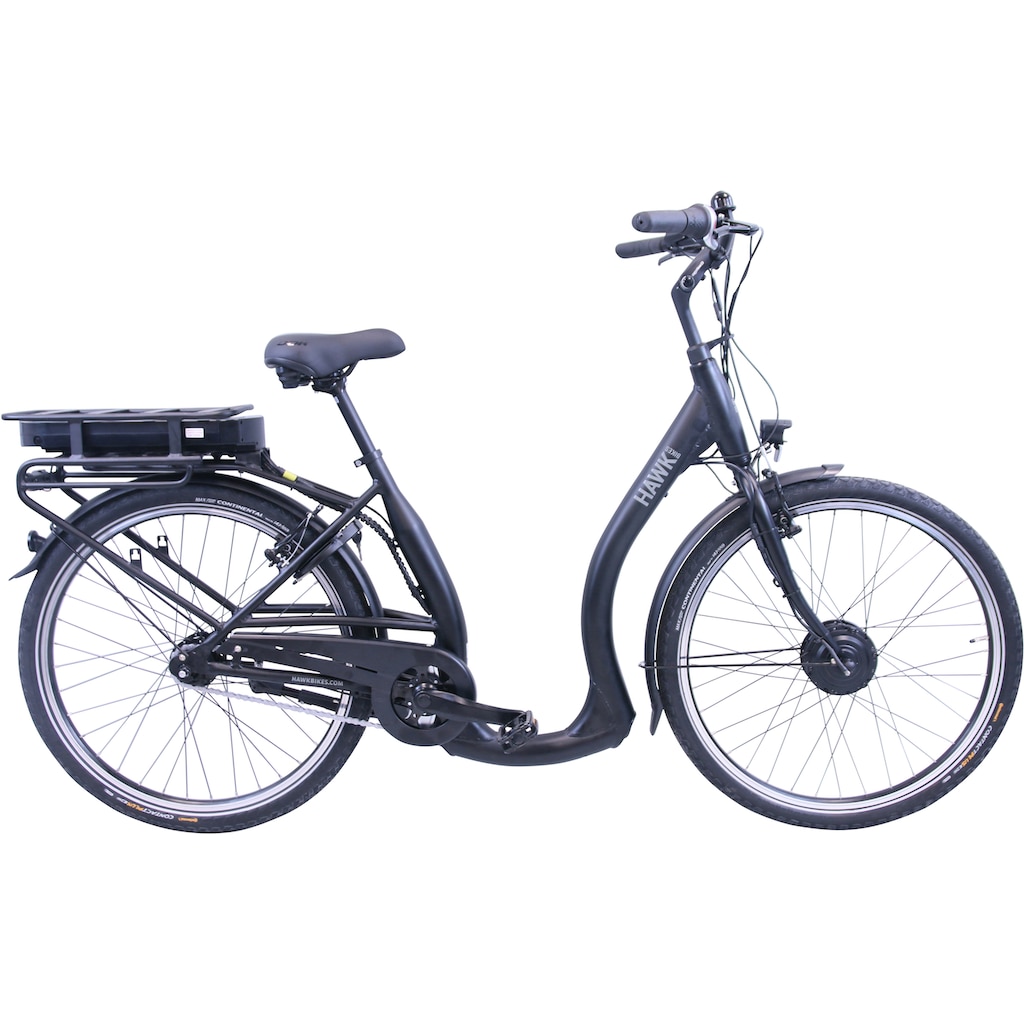 HAWK Bikes E-Bike »HAWK eCity Comfort«, 7 Gang, Shimano, Nexus 7-Gang, Frontmotor 250 W