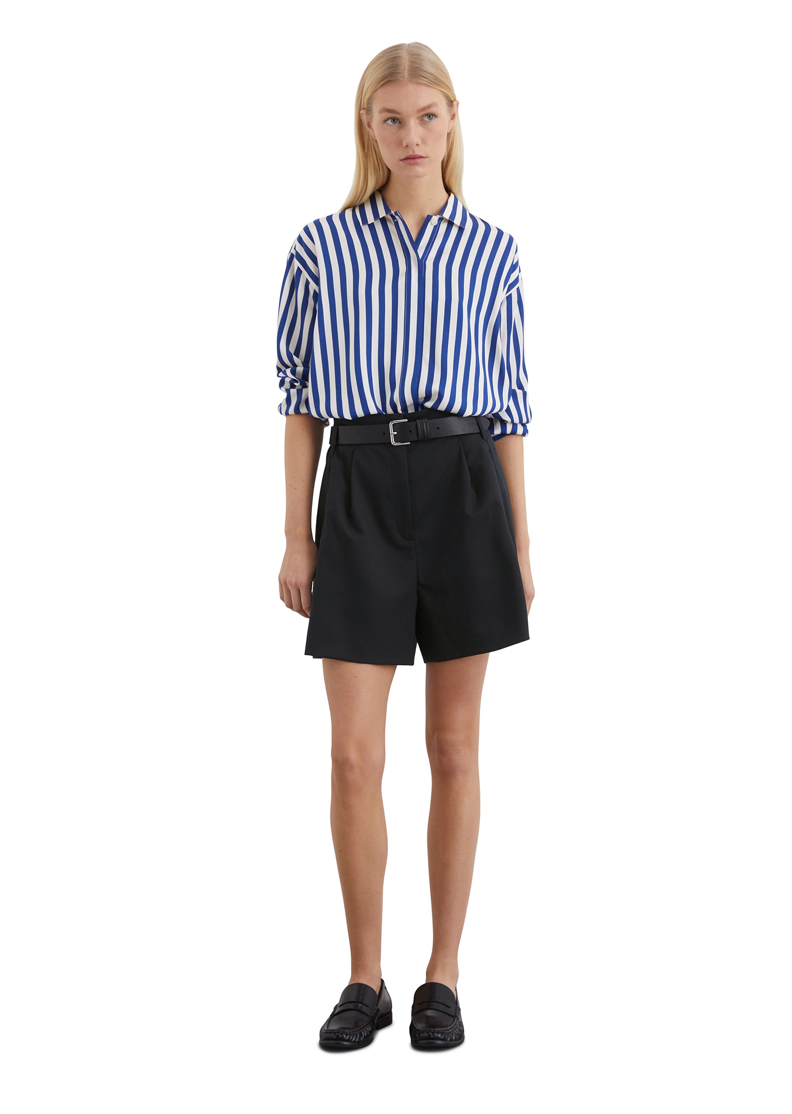 Marc O'Polo Shorts »aus Polyester-Schurwolle-Mix«