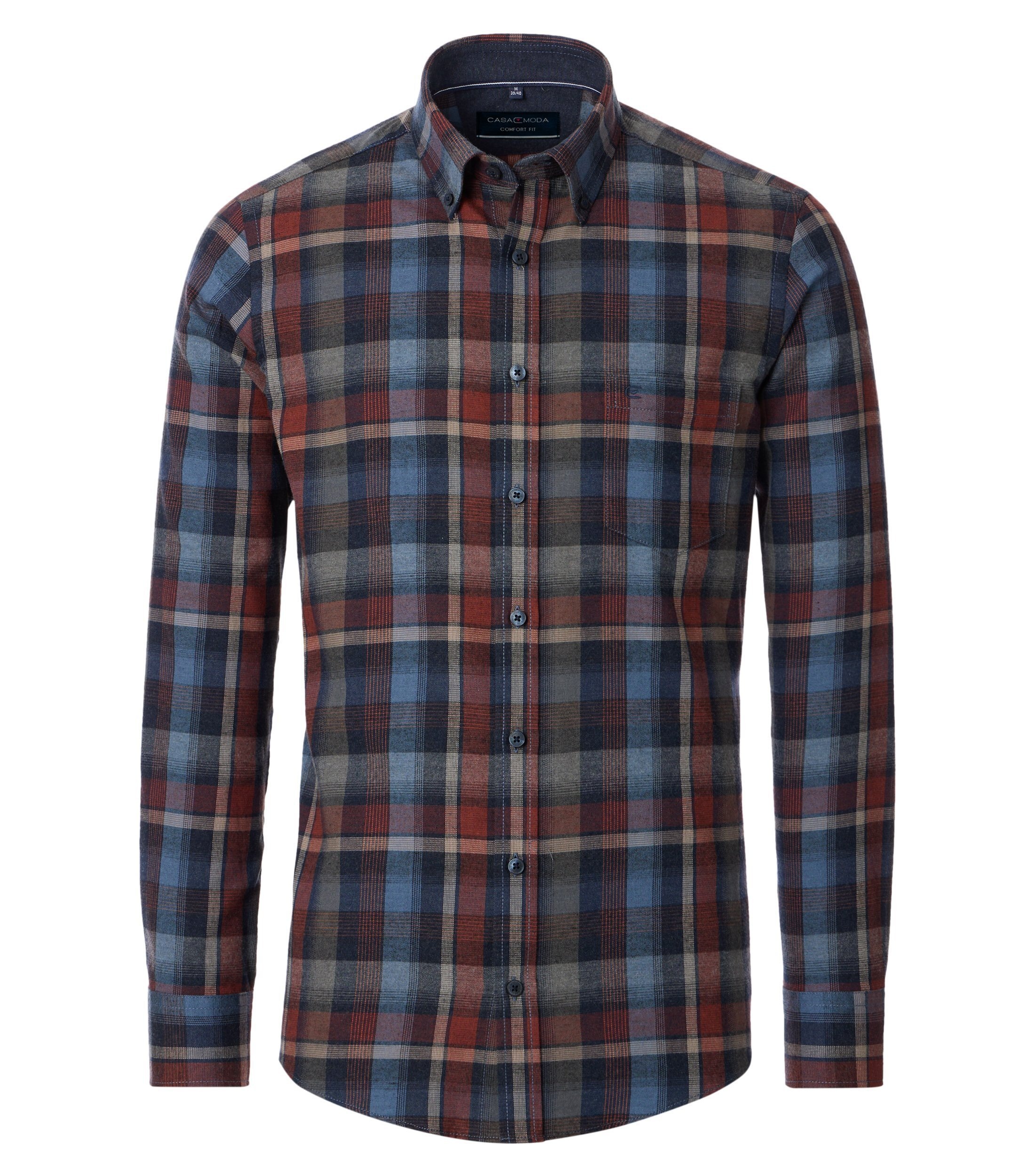 CASAMODA Langarmhemd "CASAMODA Freizeithemd kariert" günstig online kaufen