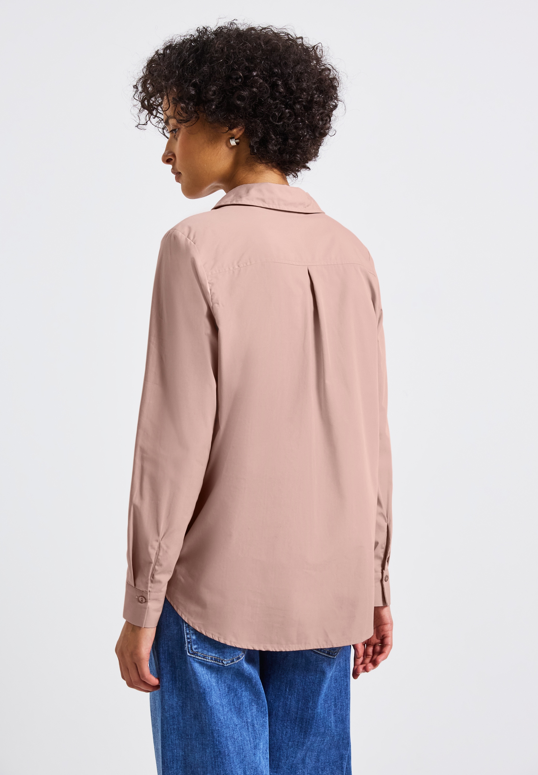 STREET ONE Hemdbluse aus reiner Baumwolle