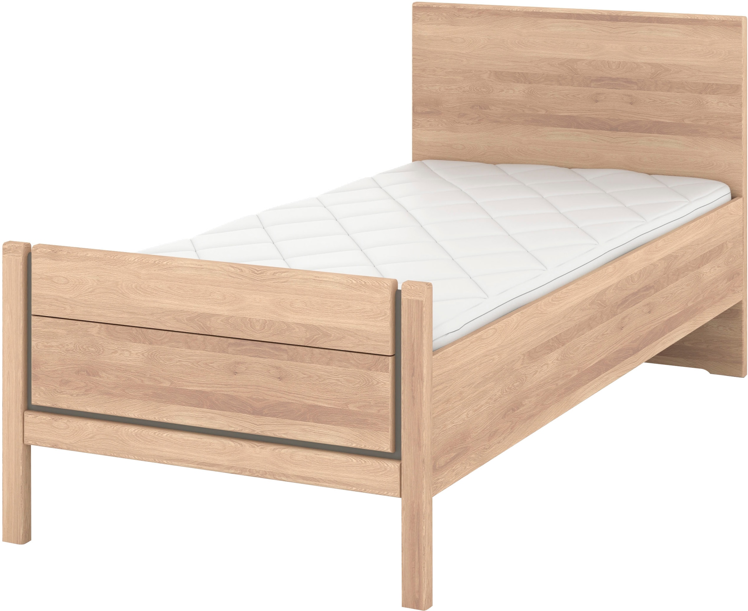 Musterring Holzbett "Sorrent, Bettgestell, Bettrahmen, teilmassiv Eiche", ( günstig online kaufen