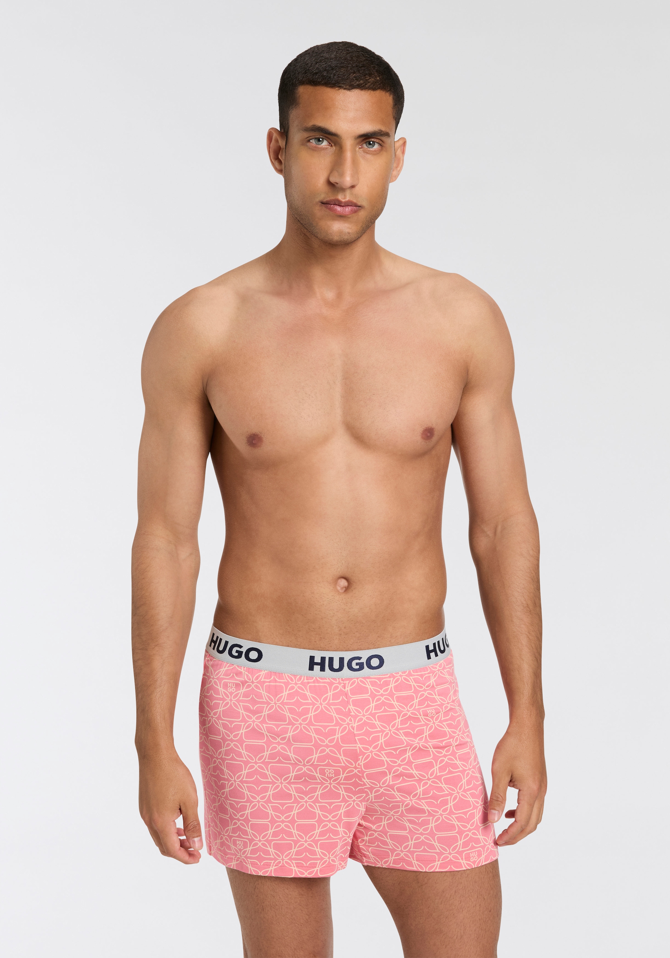 HUGO Underwear Schlafshorts "UNITE SHORTS 10247048 01", mit Hugo Logo-Elast günstig online kaufen