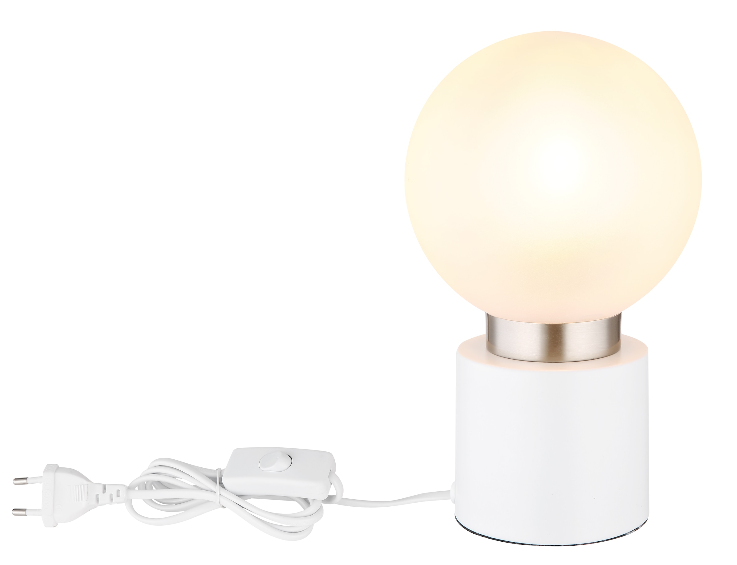 GLOBO LIGHTING Tischleuchte »MARKA« E14 1 Stk. Tischlampe Nachttischlampe Deko-Tischleuchte Schlafzimmer
