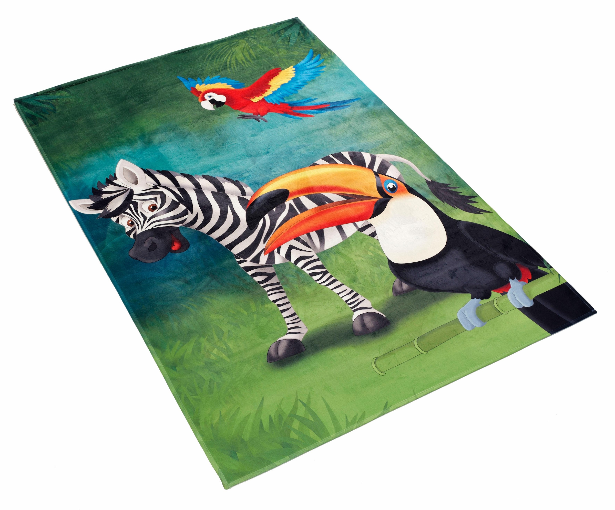 Kinderteppich »Lovely Kids 402«, rechteckig, Motiv Zebra, Kinderzimmer