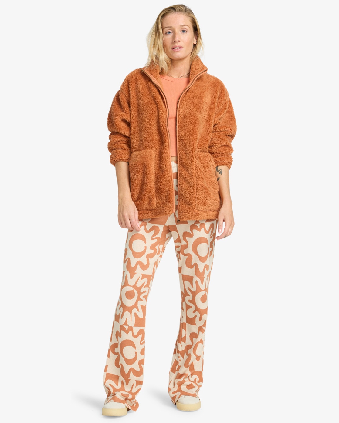 Billabong Fleecejacke »BRING THE SUN« 1 Stk. tlg. sportlicher Stil, aus Polyester, mit Rollkragen und Reißverschluss