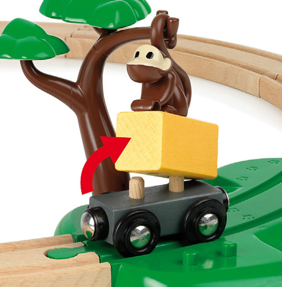 BRIO® Spielzeug-Eisenbahn »BRIO® WORLD, Safari Bahn Set«, (Set), FSC®- schützt Wald - weltweit