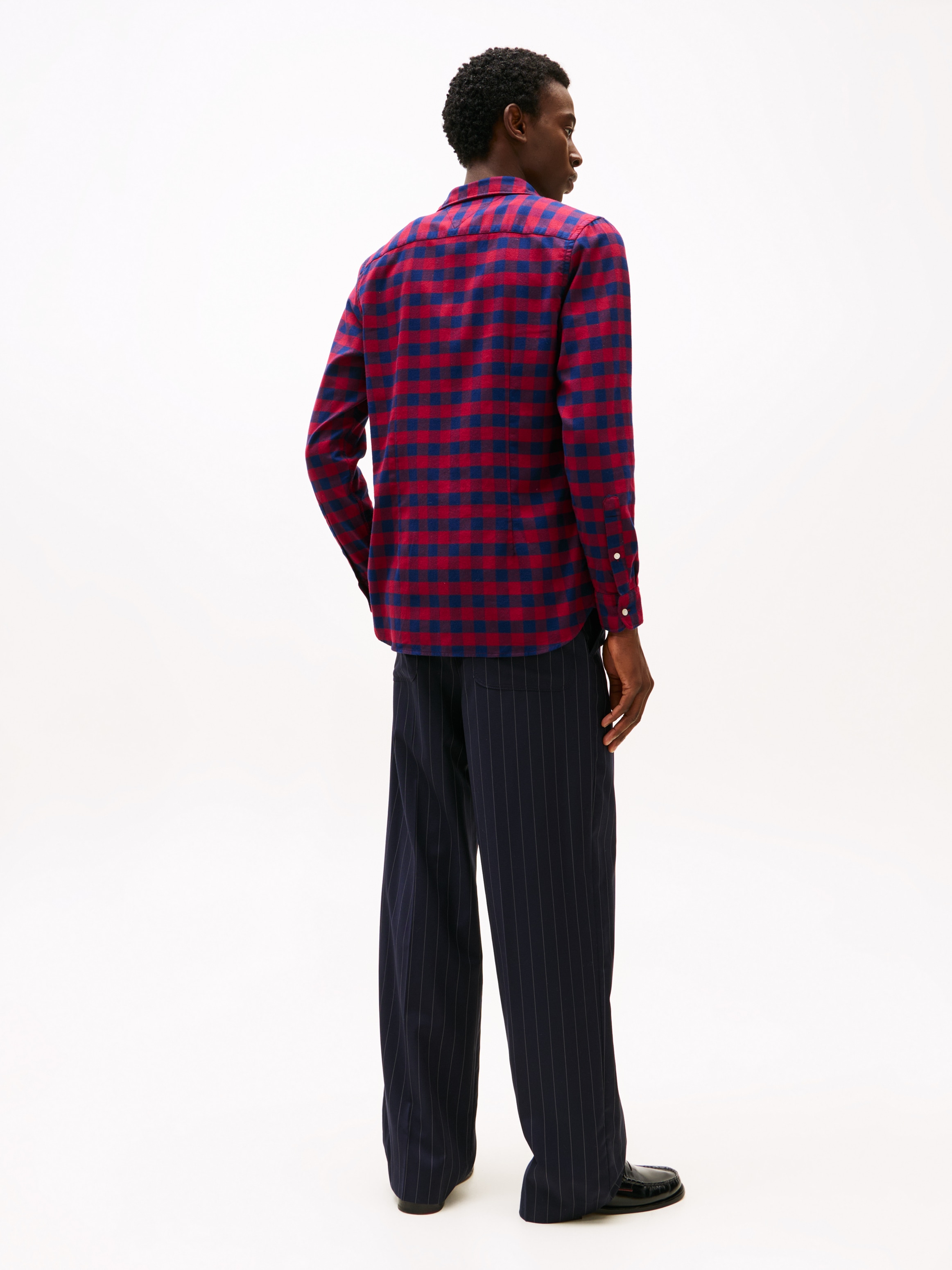 Tommy Hilfiger Langarmhemd »BRUSHED GINGHAM SF SHIRT«, modisch kariert