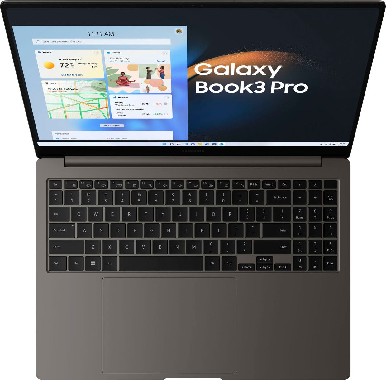 Samsung Notebook »Galaxy Book3 Pro«, 40,62 cm, / 16 Zoll, Intel, Core i7, Iris Xe Graphics, 512 GB SSD