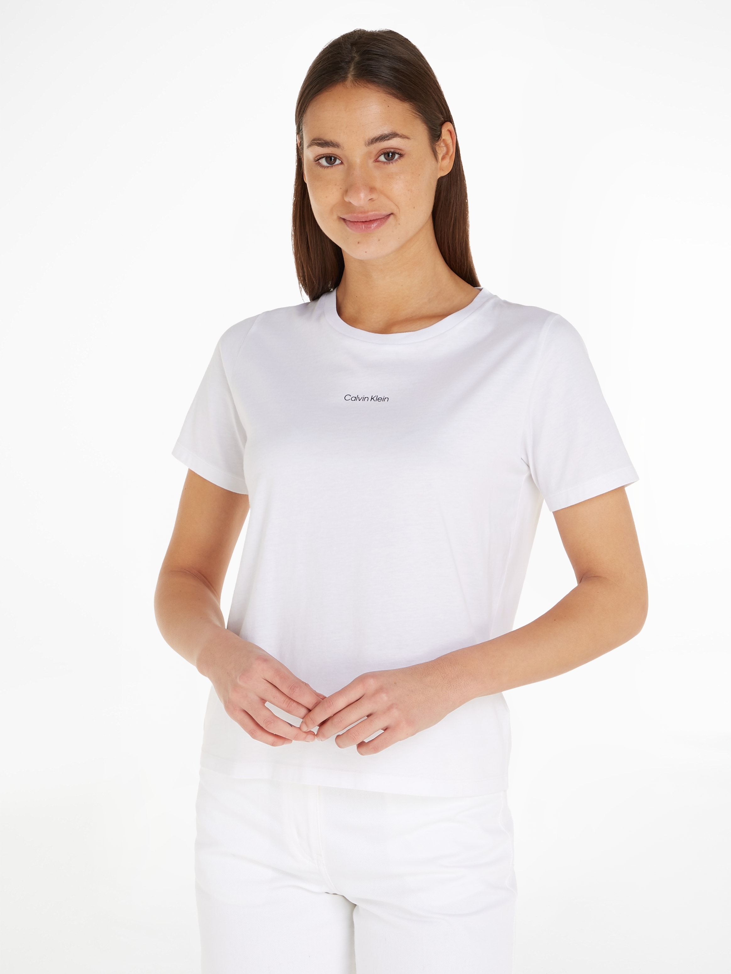 Calvin Klein »MICRO BAUR | reiner bestellen T-SHIRT«, Baumwolle T-Shirt aus LOGO