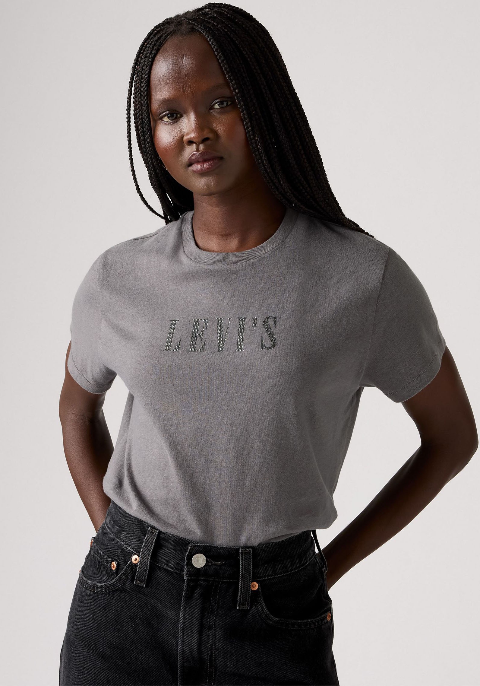 Levi's® T-Shirt »GRAPHIC CLASSIC T«, Glitzerne Applikation