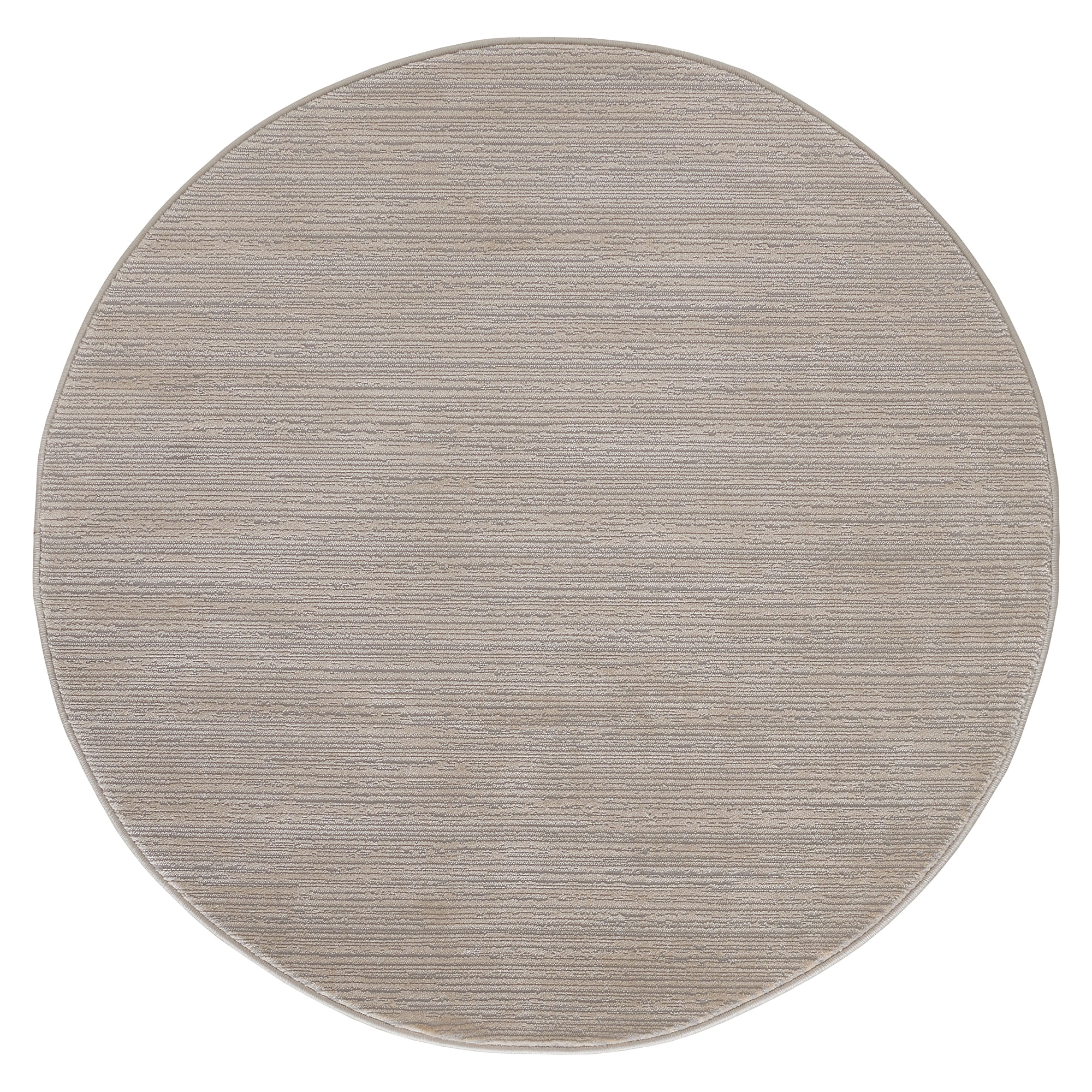 Sehrazat Teppich »LIMA« rund 10 mm Höhe Kurzflor, Linienstruktur, leichter Glanz, Wohnzimmer