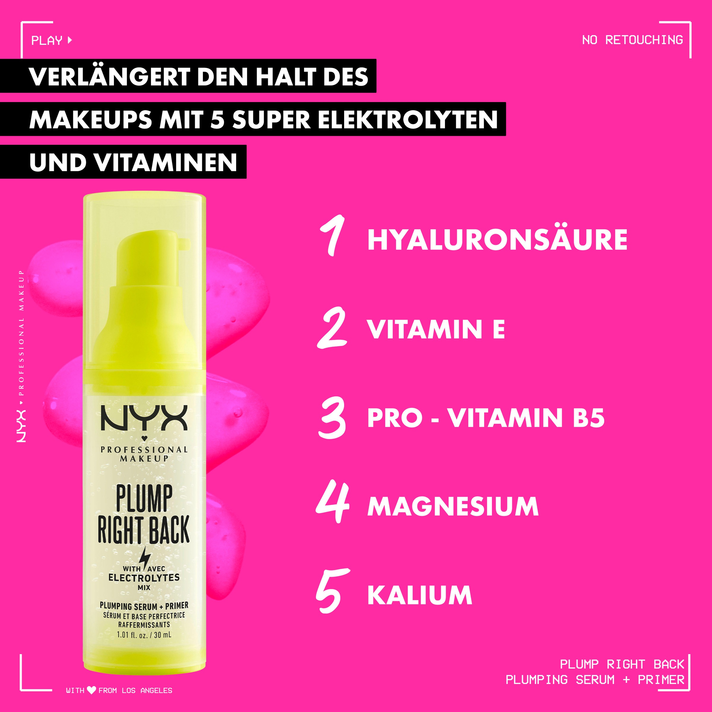 NYX Primer »NYX Professional Makeup Plump Right Back Serum&Primer«