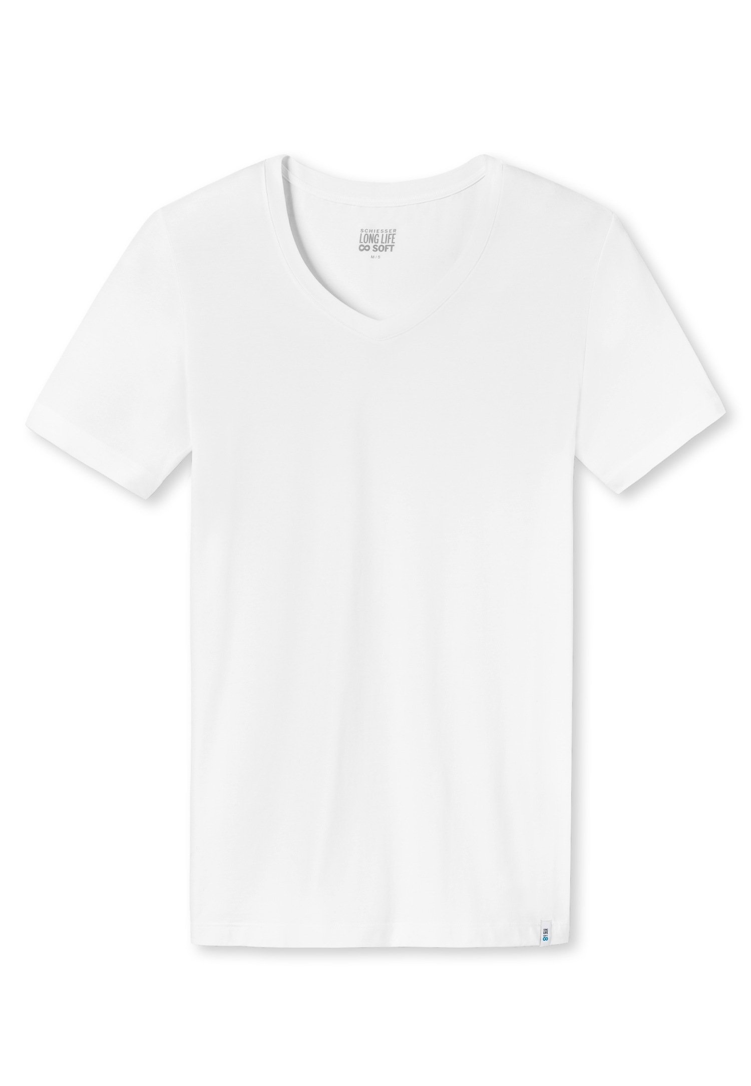 Schiesser T-Shirt "Long Life Soft", V-Ausschnitt, kurzärmelig, reduzierte P günstig online kaufen