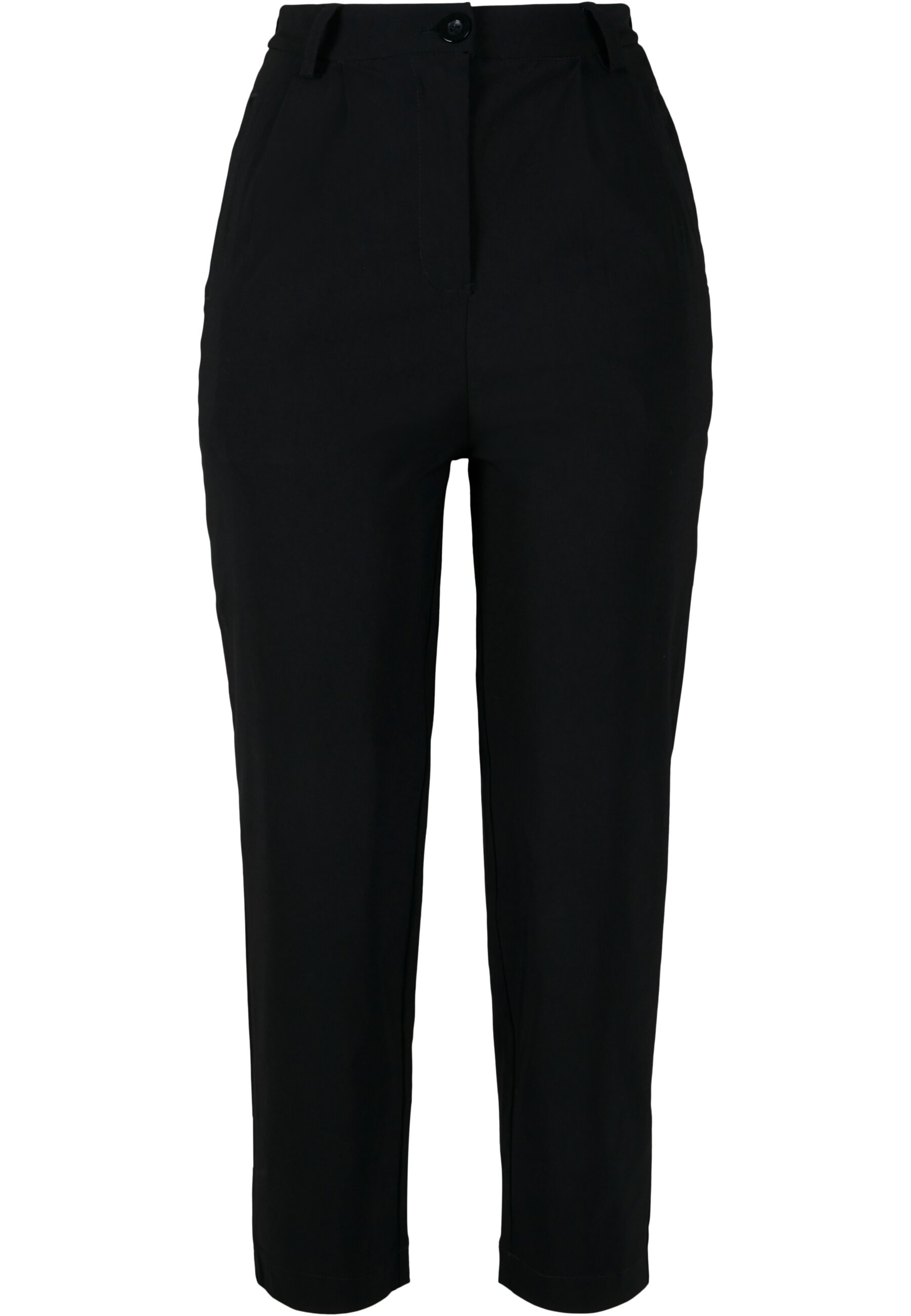 URBAN CLASSICS Stoffhose "Urban Classics Damen Ladies High Waist Cropped Pants", (1 tlg.)