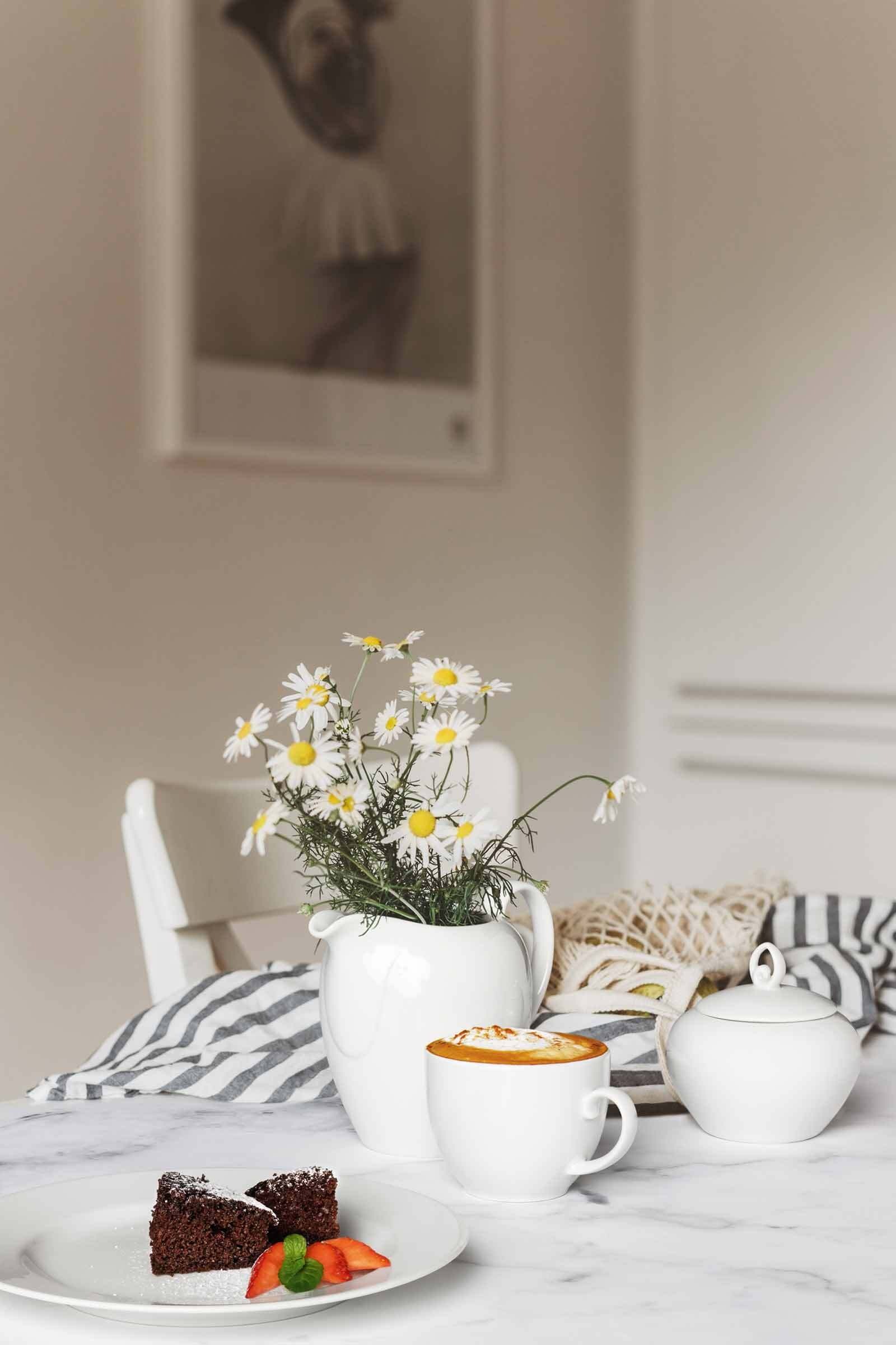 Seltmann Weiden Tasse "Milchkaffeetassen Rondo/Liane 0,35 l 6er Set weiß" günstig online kaufen