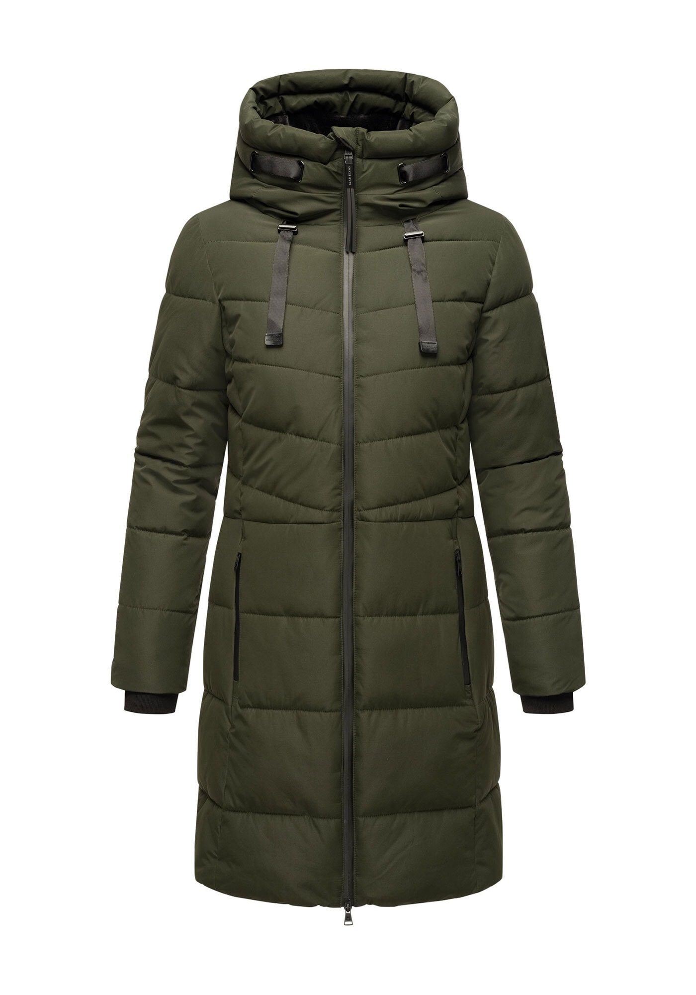 Marikoo Winterjacke »Natsukoo XVI« Stepp Mantel mit großer Kapuze