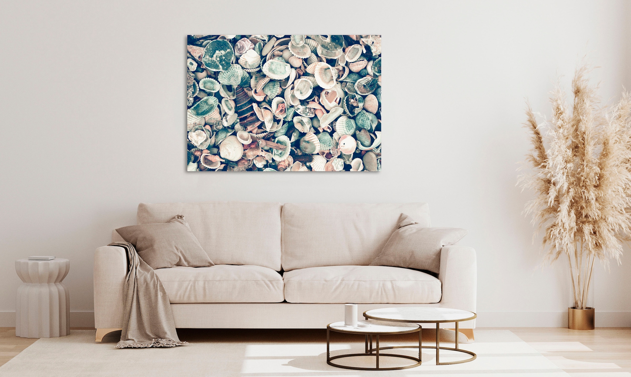 queence Acrylglasbild "Etumu", Strand-Foto-Stein-Spa-Spa Bilder, (1 St.), F günstig online kaufen