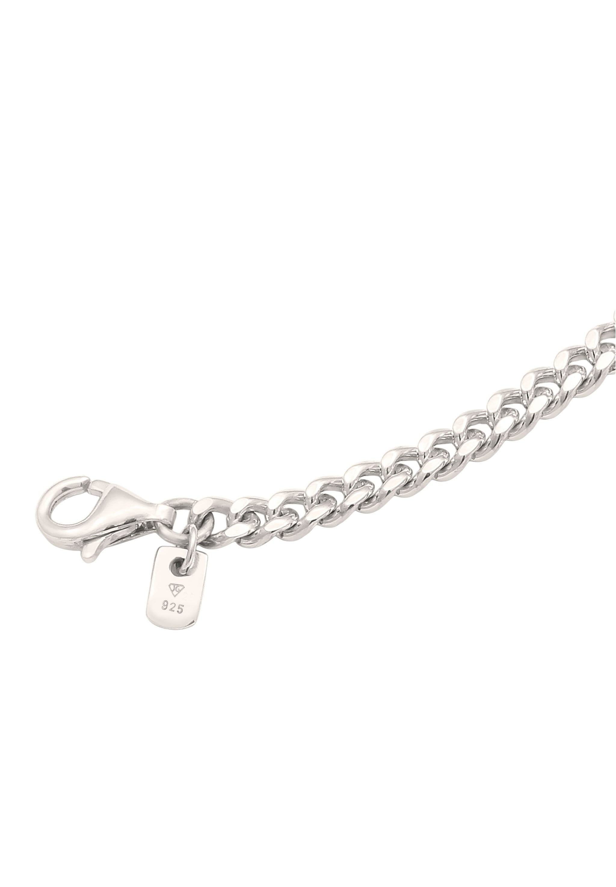 Kuzzoi Armkette »Armband Panzerkette Lava Schwarz 925 Sterling Silber«