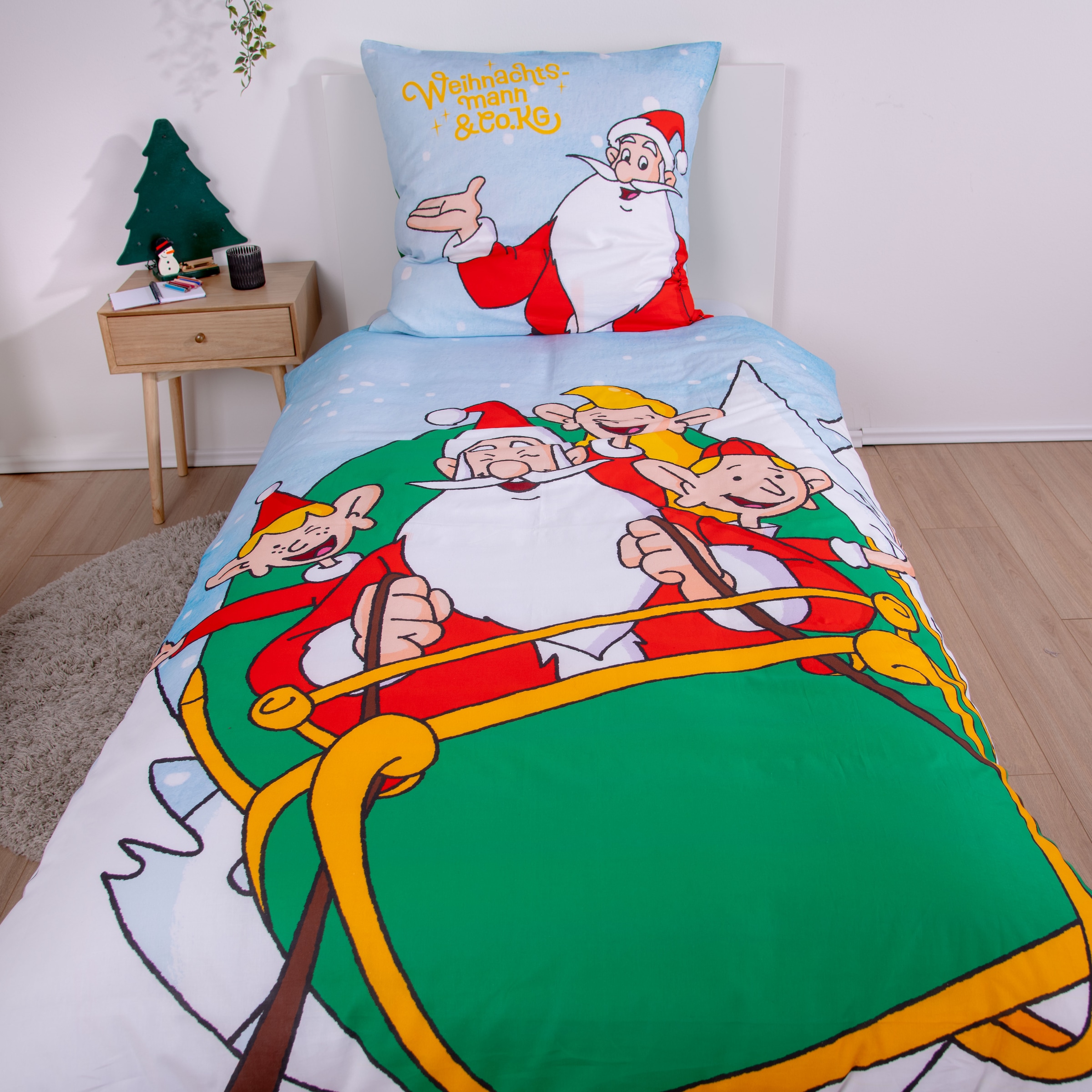 nicht definiert Bettwäsche »Weihnachtsmann Co. KG«, Wendebettwäsche