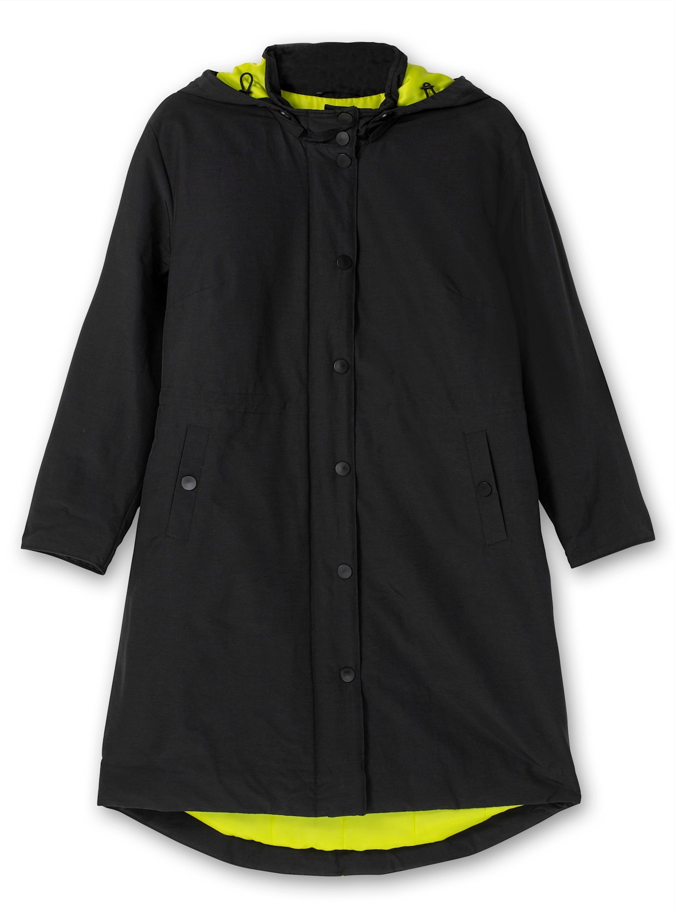 Funktionsmantel SHEEGO, Damen, Gr. 52, schwarz, 64% Baumwolle, 36% Polyamid, Wattierung:100% Polyester, Mäntel 2