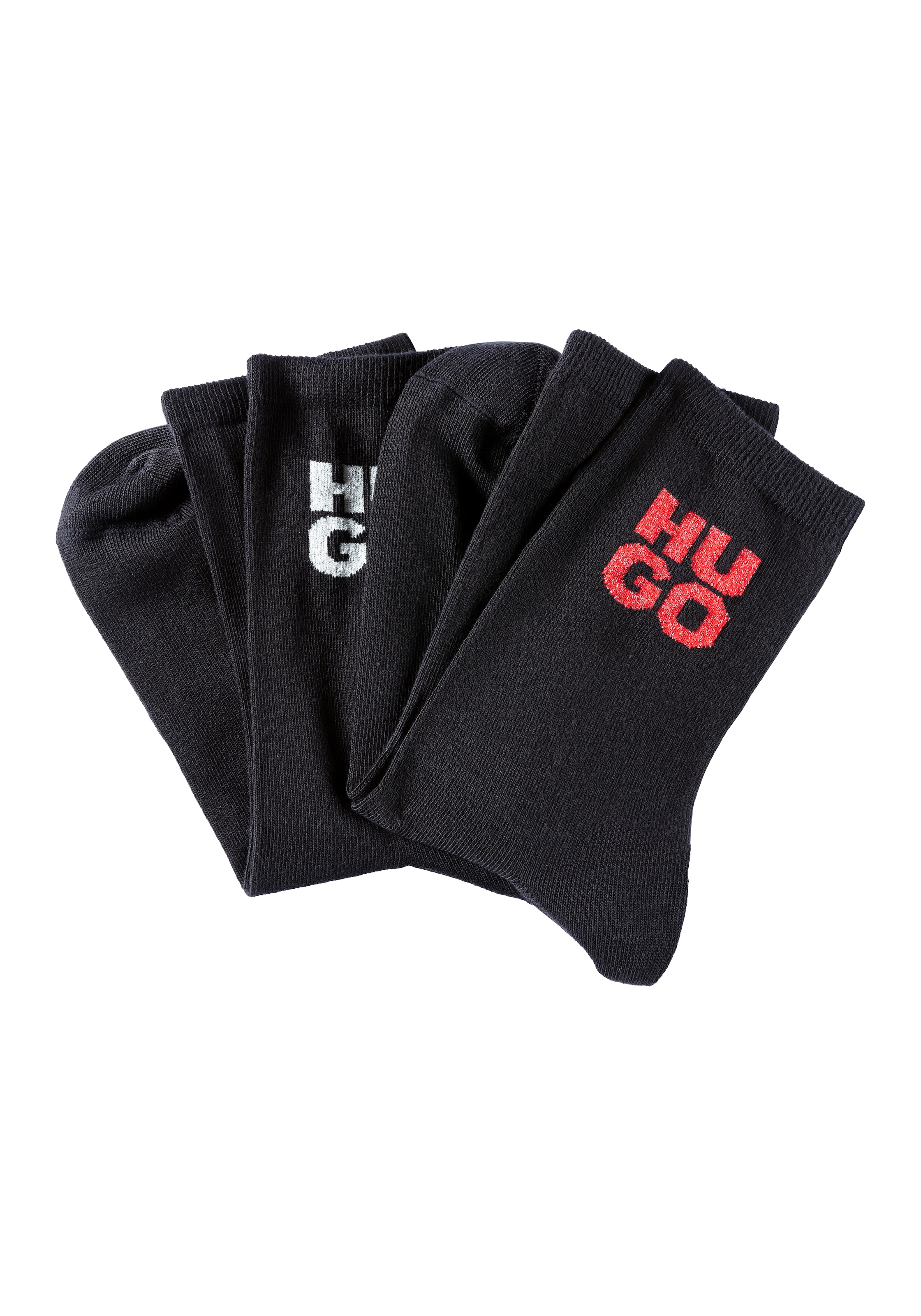 HUGO Underwear Socken »2PQS GIFT SHINE CC W« (2 Paar ...